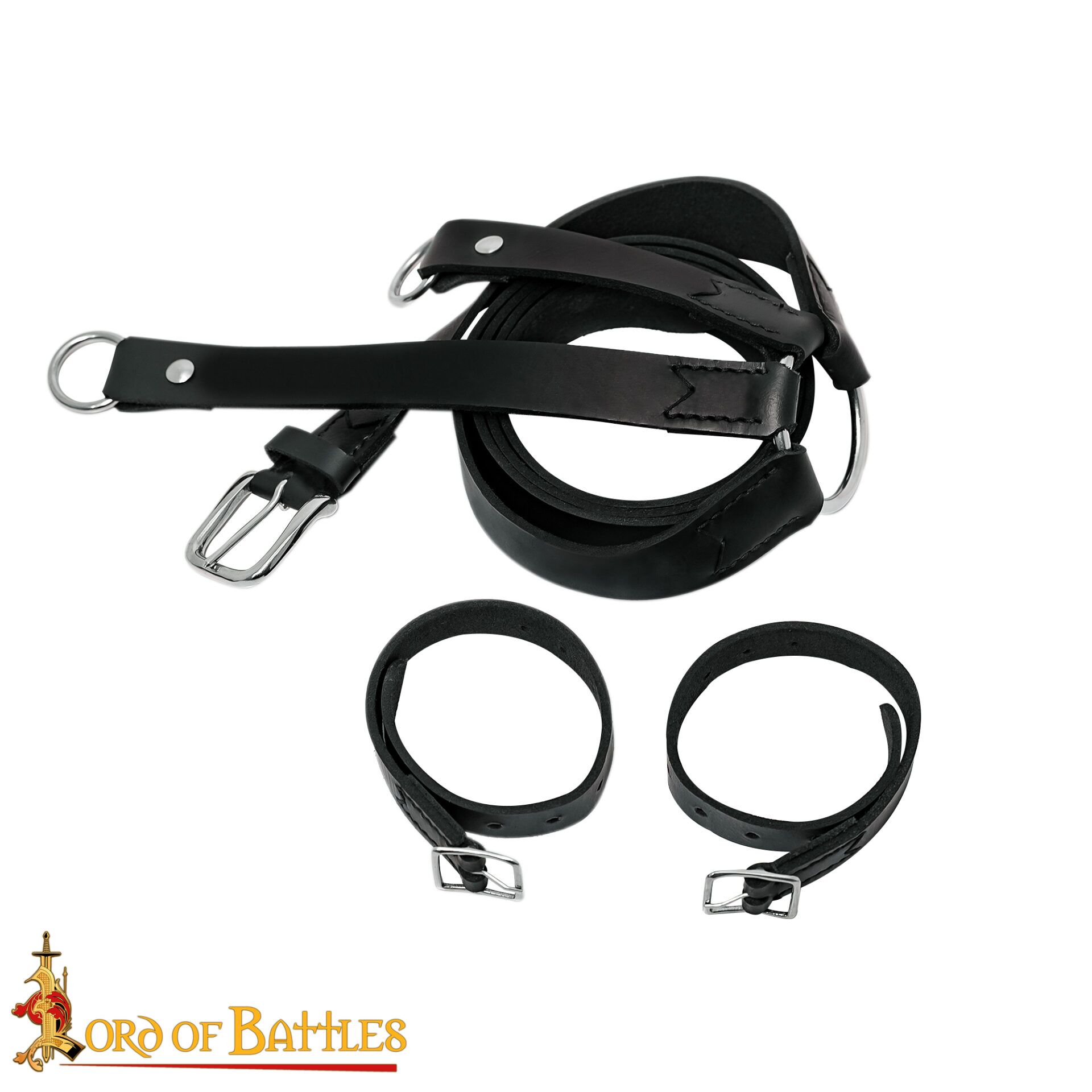 16th Century Renaissance Leather Sword Belt with Frog-26246BK 3 sword Belt