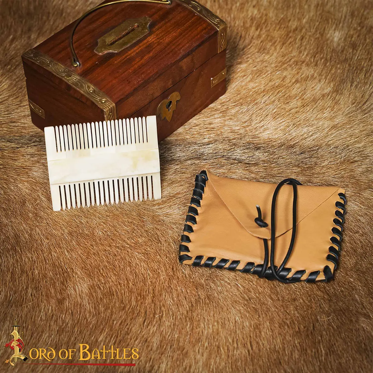 Viking Double Sided Bone Comb Grooming Tool for Beard and Hair Viking Double Sided Bone Comb Grooming Tool for Beard and Hair - Image 7
