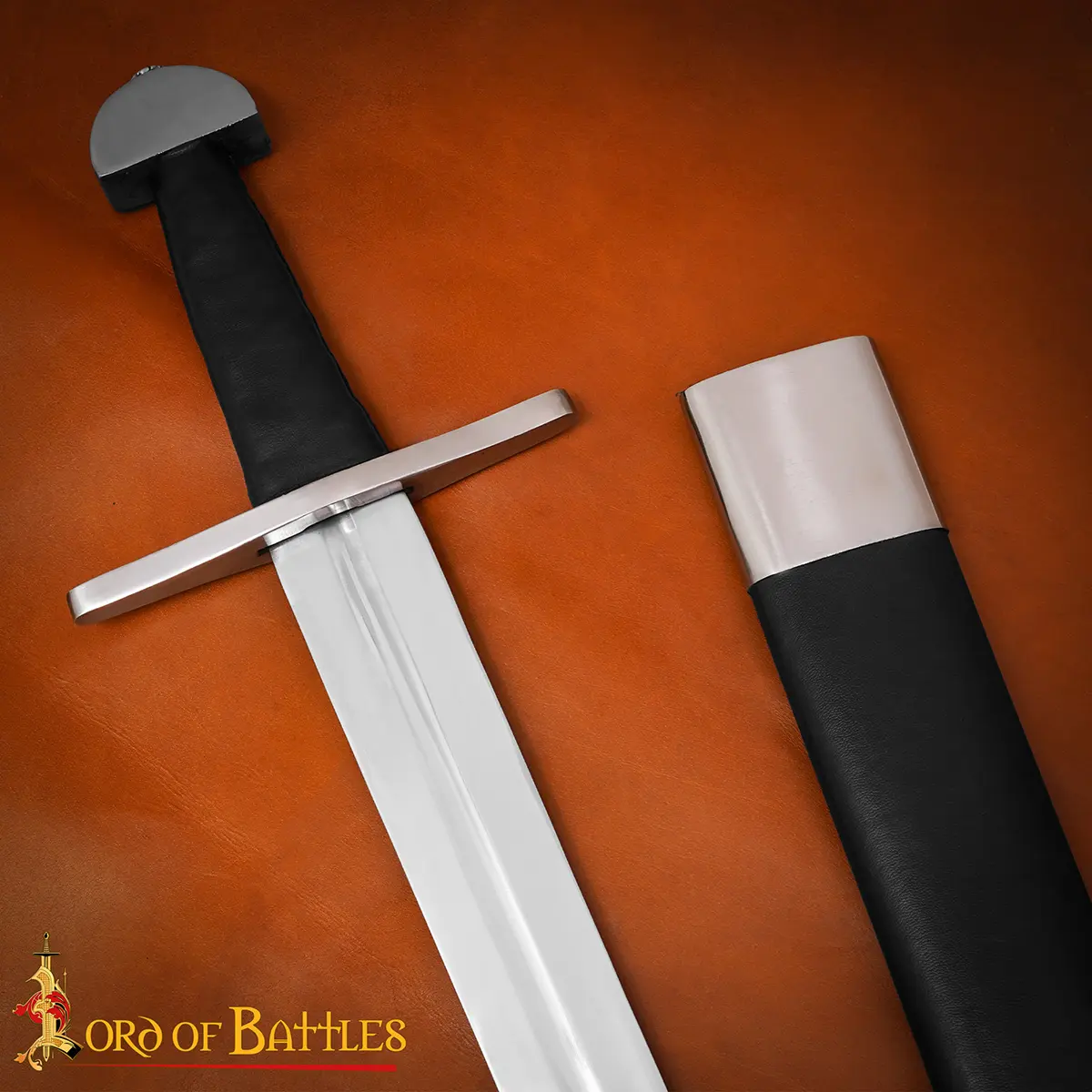 Traditionally Hand-Forged Viking Sword with Scabbard – 38 inch Fully Tempered Steel Blade Traditionally Hand-Forged Viking Sword with Scabbard – 38 inch Fully Tempered Steel Blade - Image 6