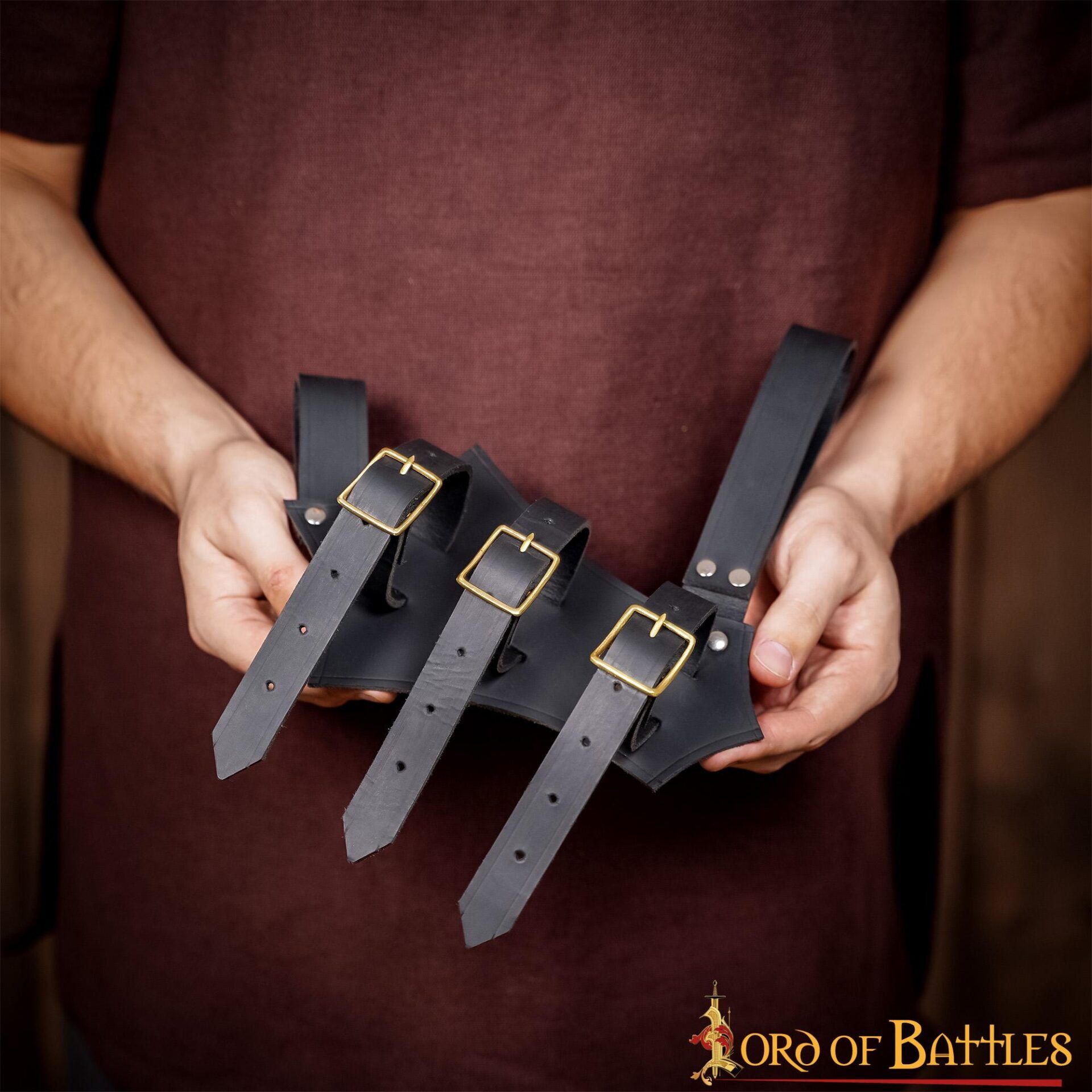 Medieval Leather Sword and Axe Frog Handcrafted from Genuine Leather Medieval Leather Sword and Axe Frog Handcrafted from Genuine Leather