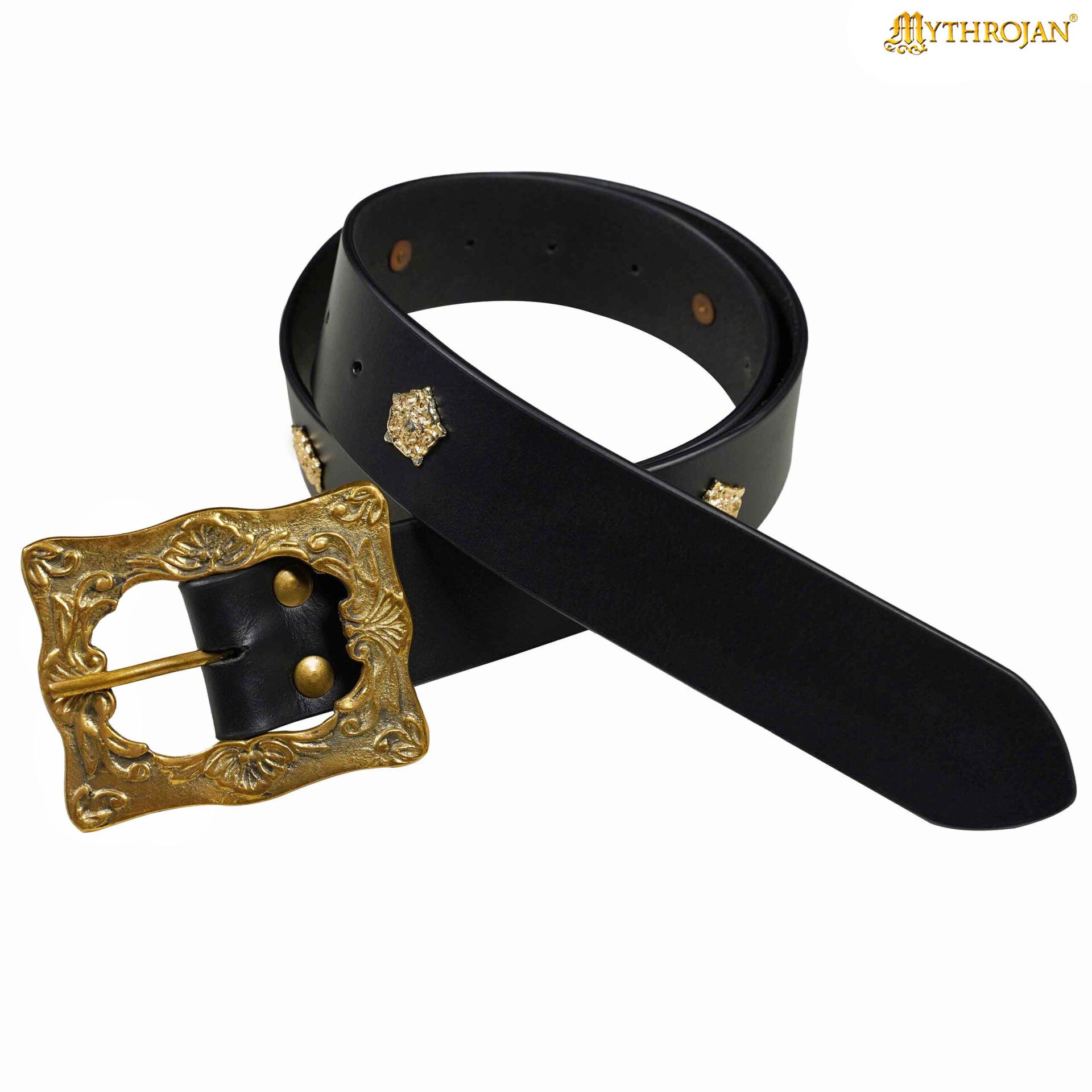 1-DSC00415+ Medieval Black Leather Belt