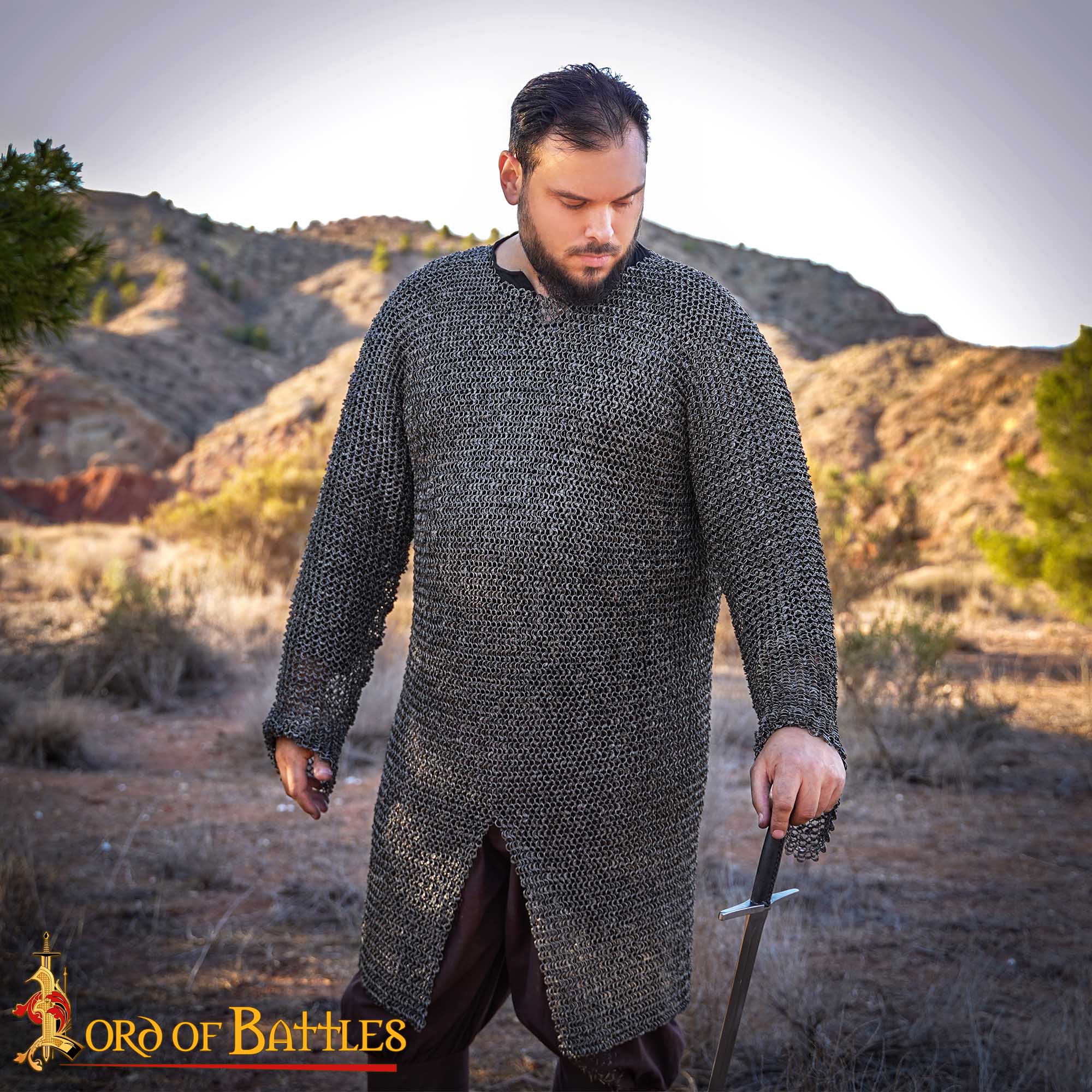 Medieval Hauberks-259N 1 Chainmail Shirt Hauberk