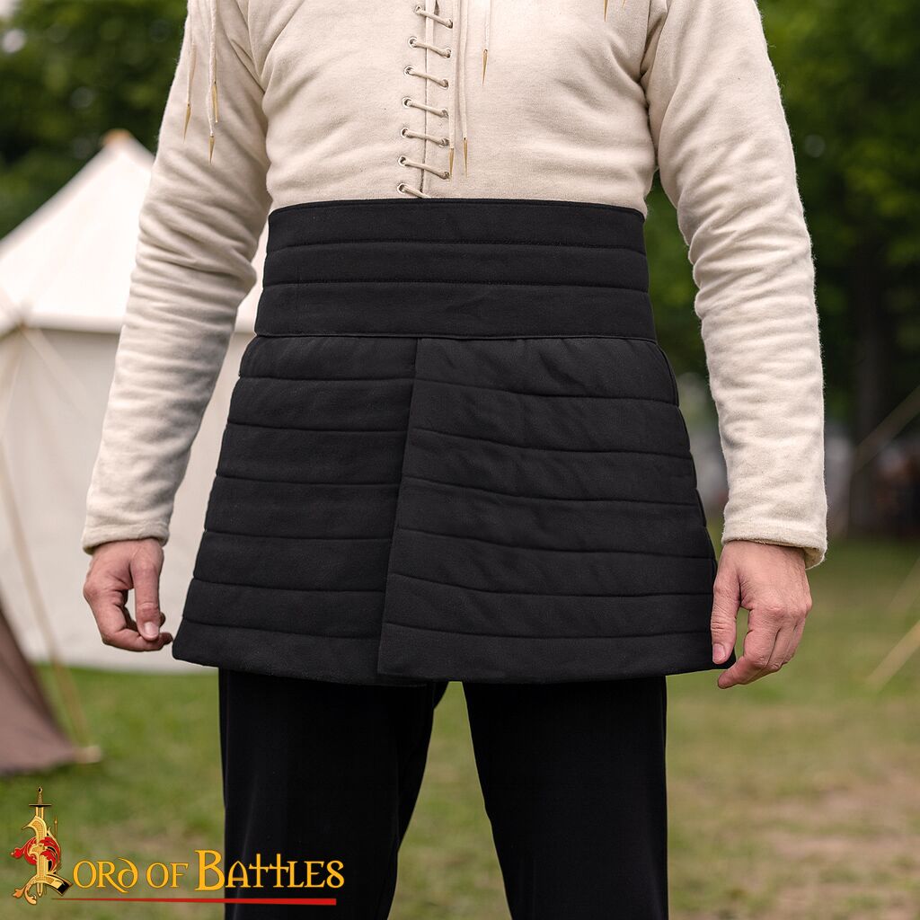 Medieval Padded Gambeson Skirt-7640BK Padded Gambeson Skirt