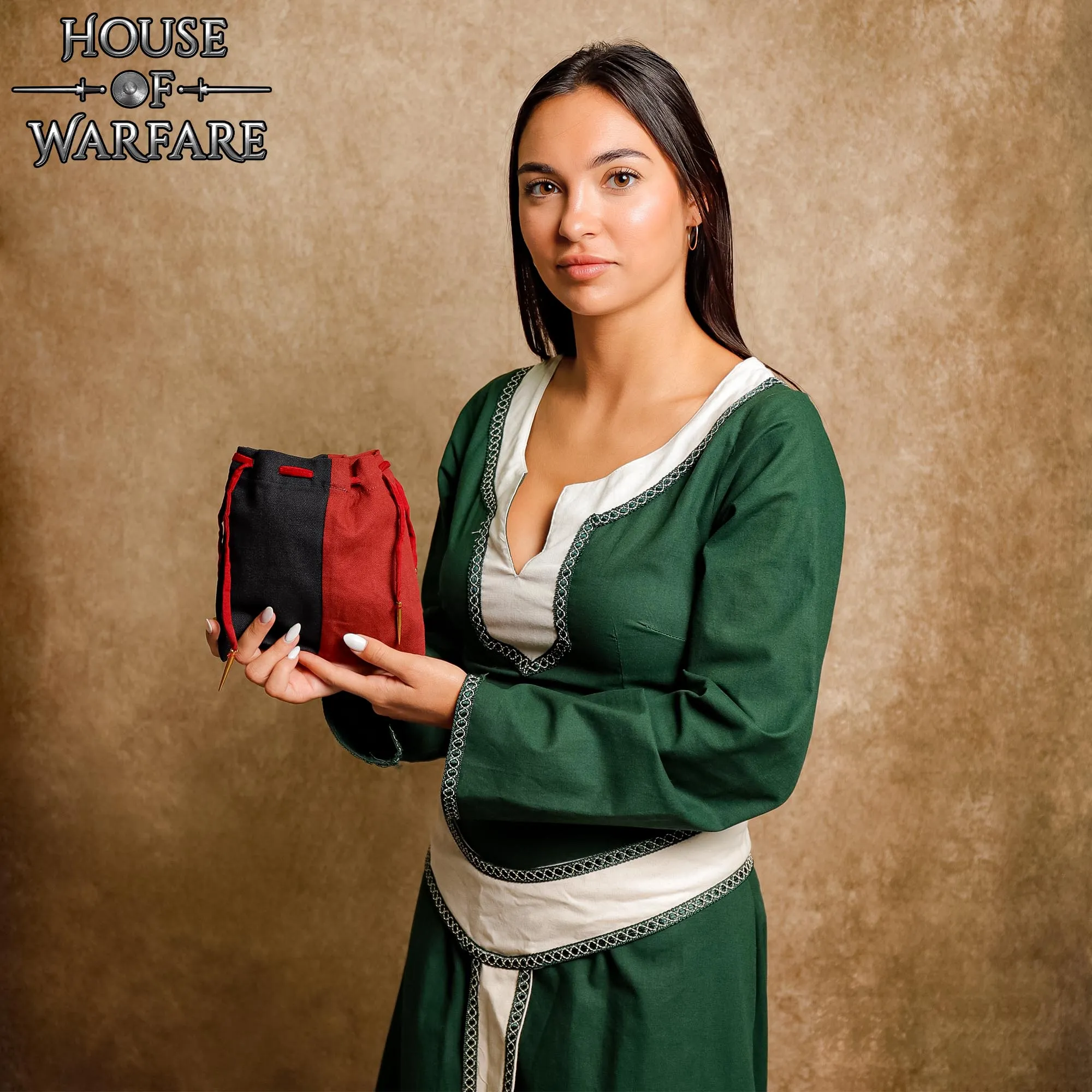 Medieval Pouch With Drawstring-701554 1 Canvas Drawstring Pouch