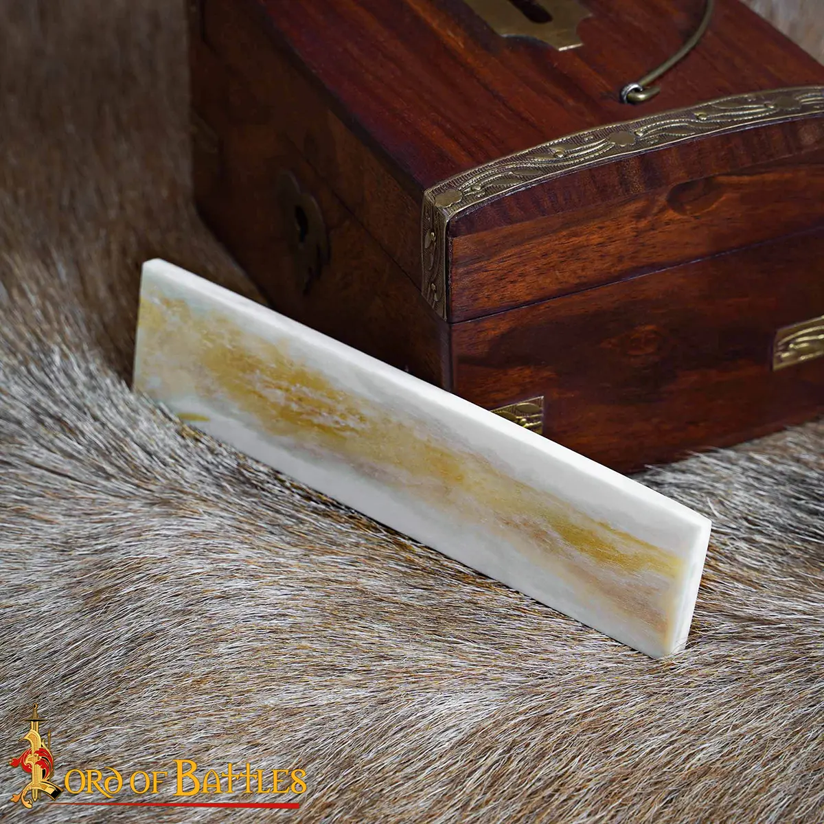 Handcrafted Genuine Bone Knife Handle, Medieval Knife Making & DIY Replacement - Image 6