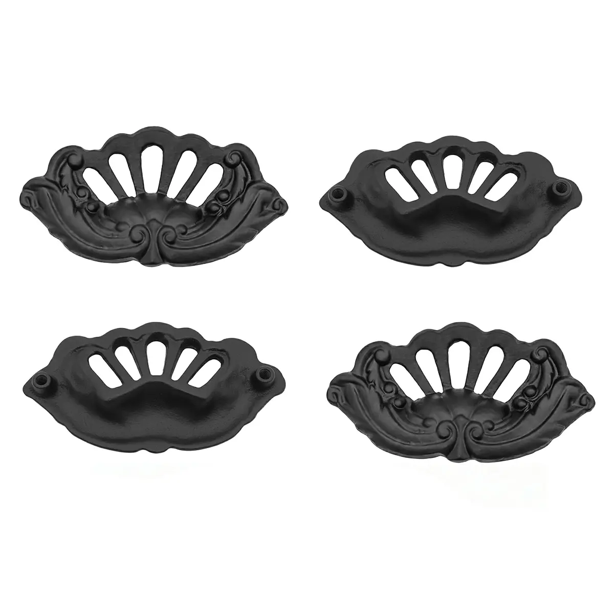 500105OB-4SET (1) Decorative Black Cabinet Pulls