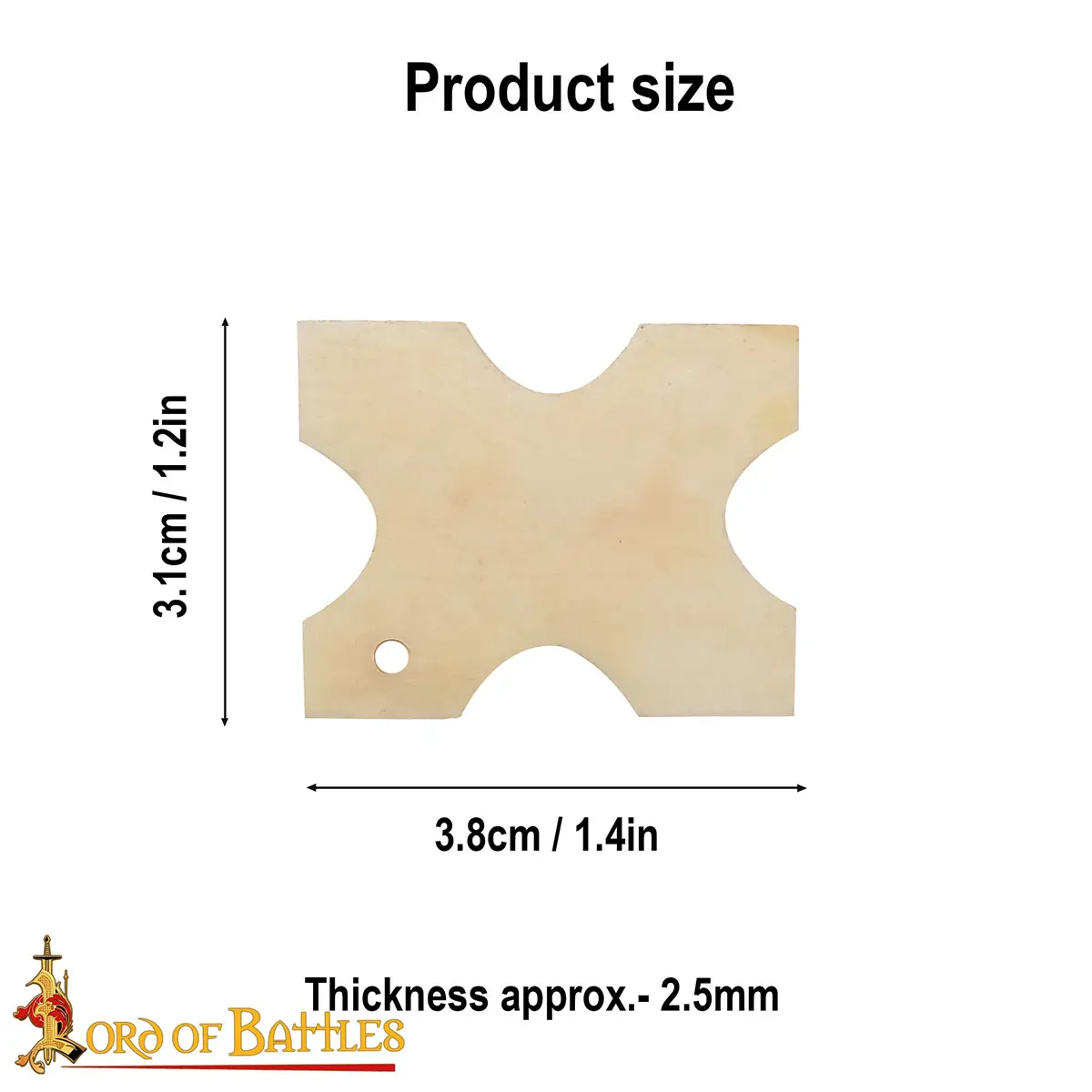 Bone Thread Winder - Viking Weaving Tablet - Image 3