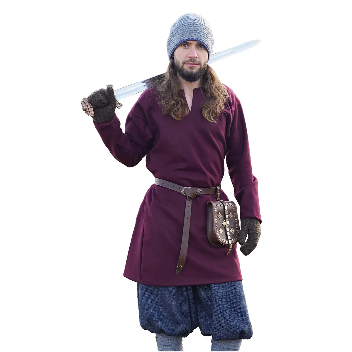 301102WR-Featured Wool Viking Tunic