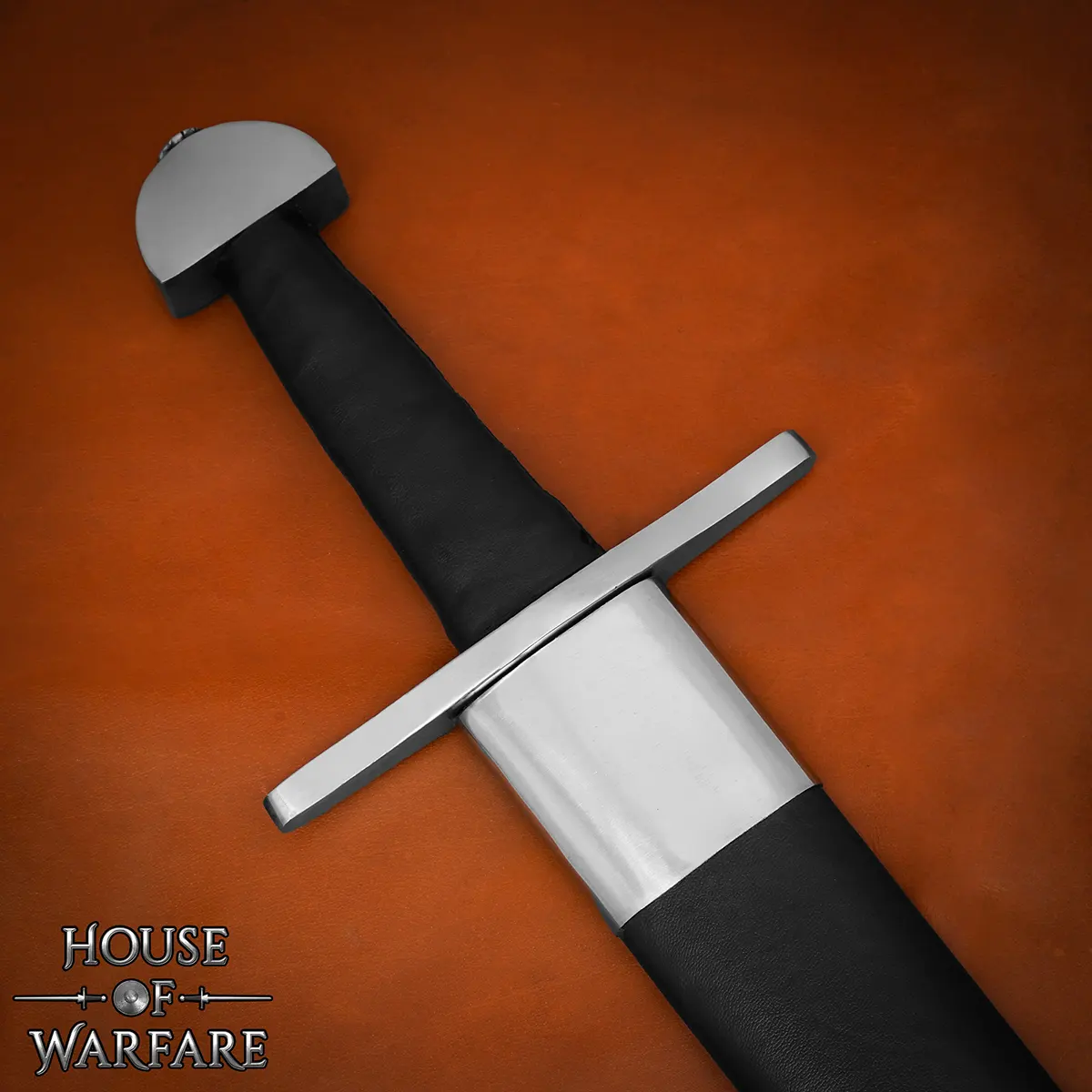 Traditionally Hand-Forged Viking Sword with Scabbard – 38 inch Fully Tempered Steel Blade - Image 2