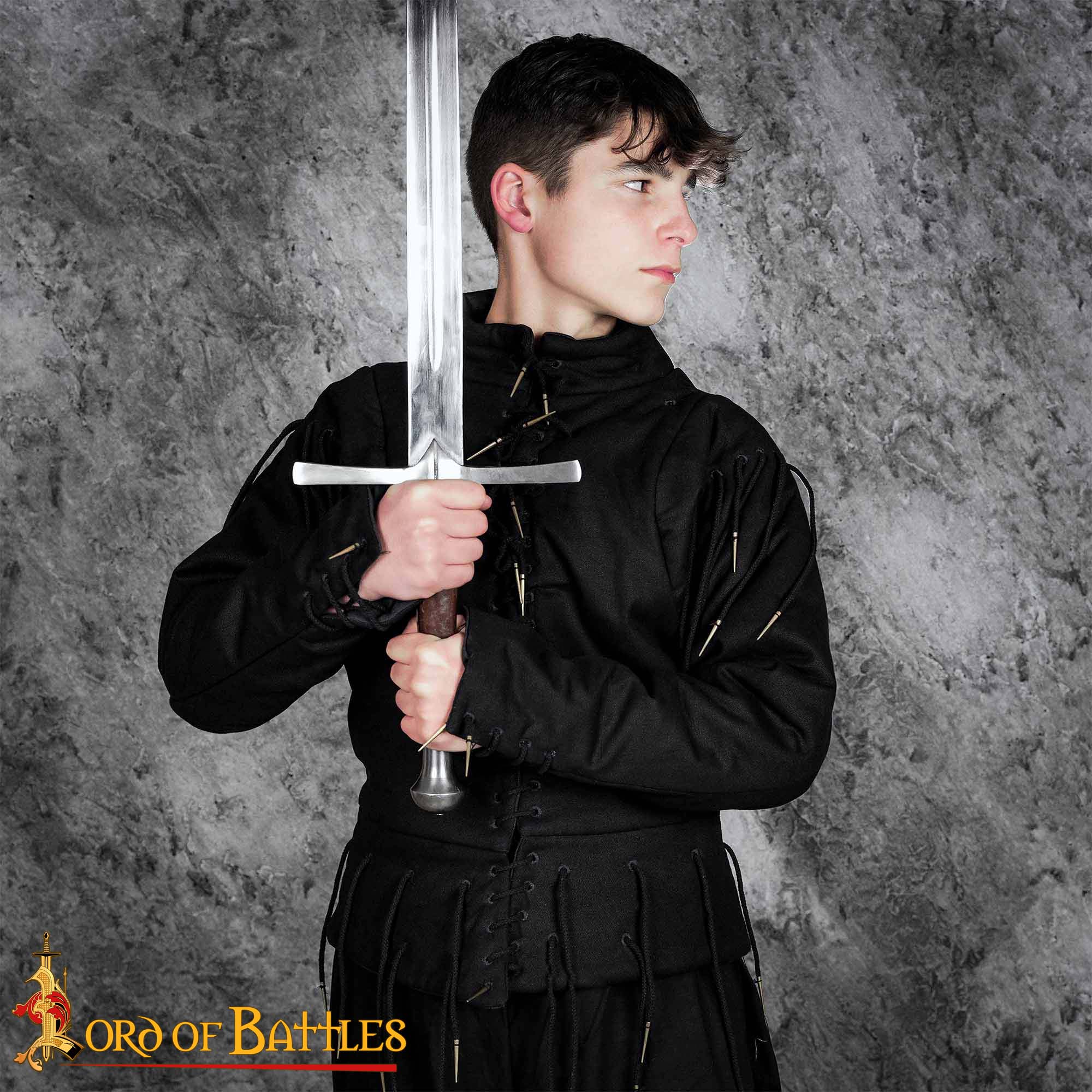 Medieval Arming Doublet-7121BK 1 15th Century Arming Doublet