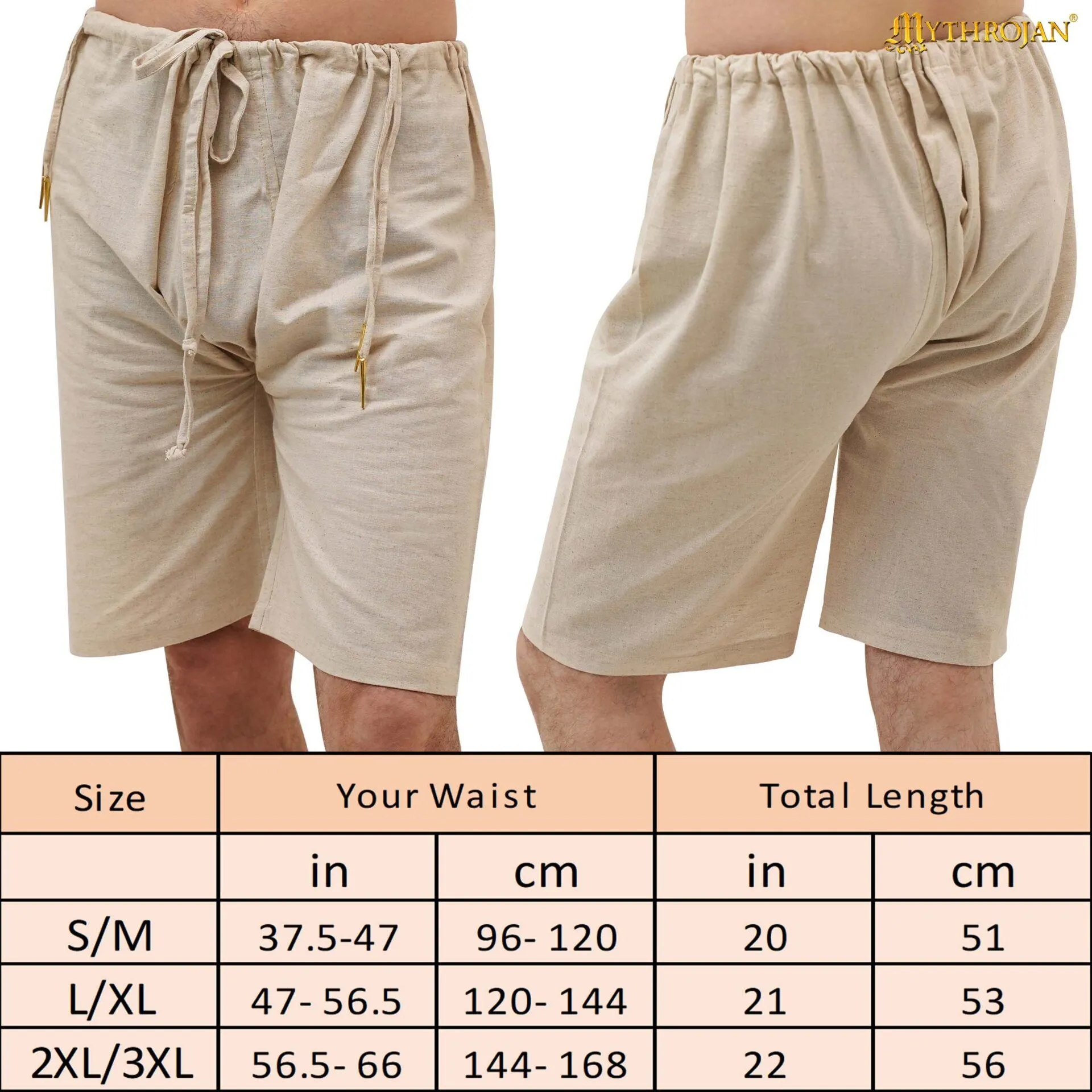 Medieval Linen Men Breeches-301112LCN 2 Breeches