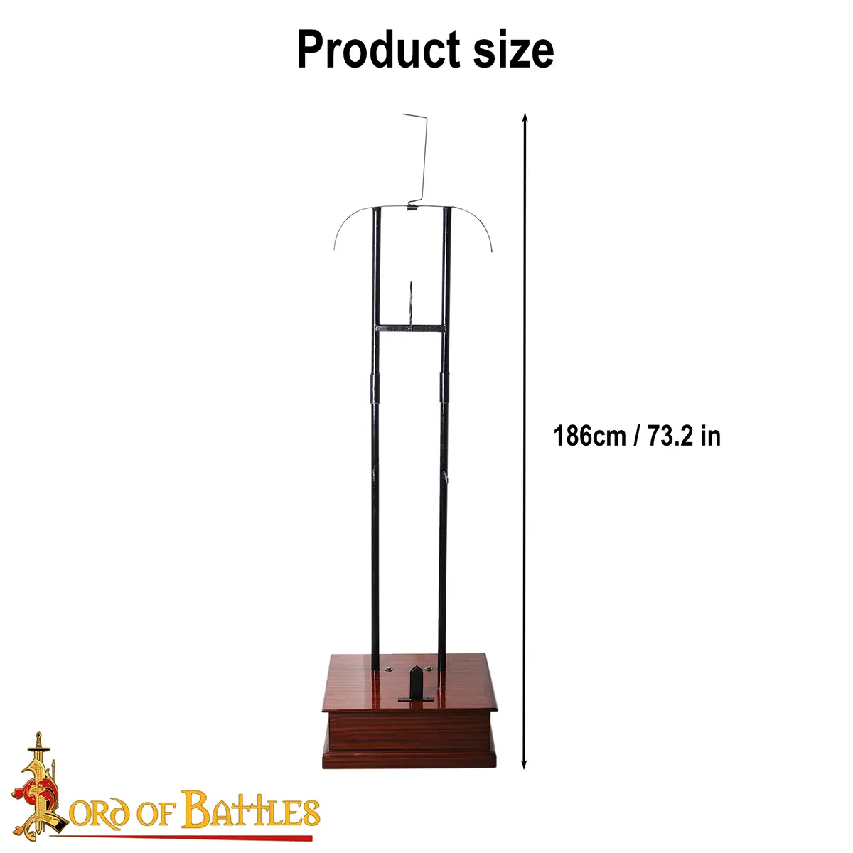 Medieval Full Armour Display Stand – 18 Gauge Steel Frame with Hardwood Base Medieval Full Armour Display Stand – 18 Gauge Steel Frame with Hardwood Base - Image 3