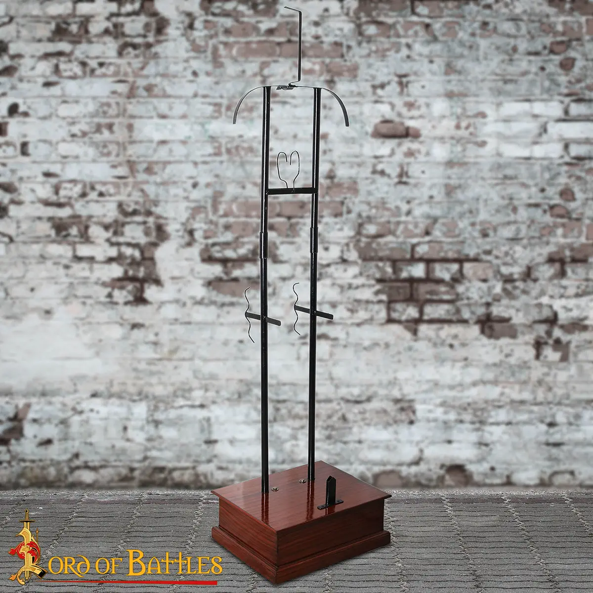 Medieval Full Armour Display Stand – 18 Gauge Steel Frame with Hardwood Base Medieval Full Armour Display Stand – 18 Gauge Steel Frame with Hardwood Base - Image 5