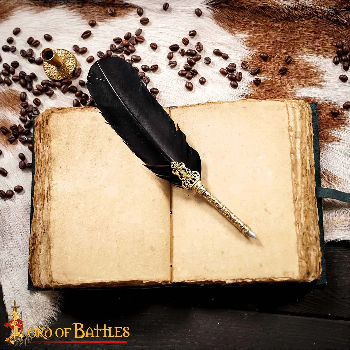 Fantasy Leather Journal – Braided Cord Closure & Deckle-Edge Paper Fantasy Leather Journal – Braided Cord Closure & Deckle-Edge Paper - Image 5