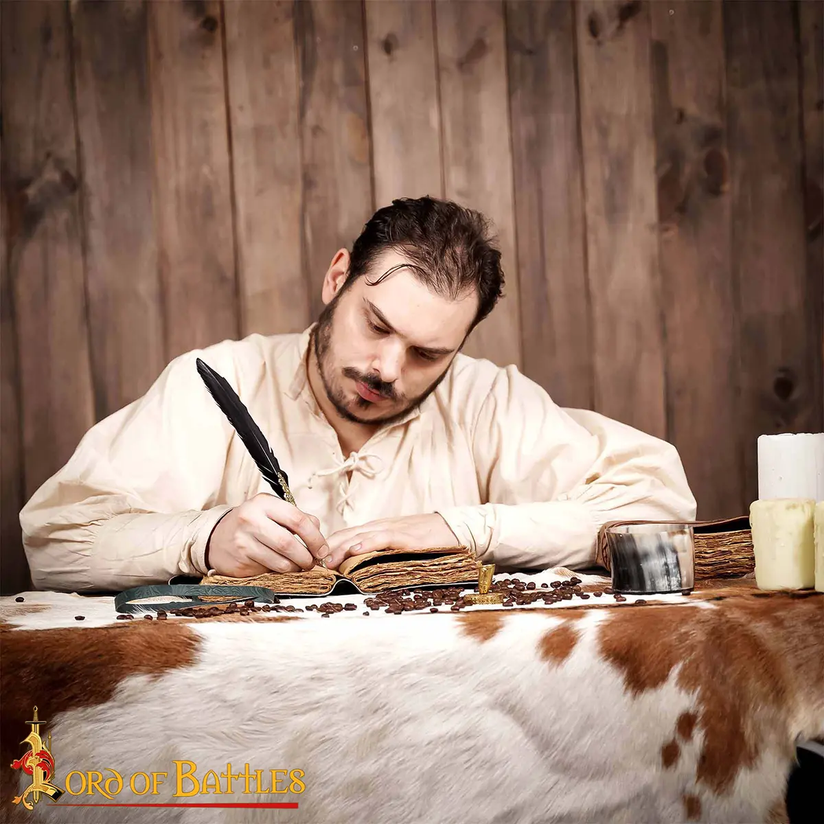 Fantasy Leather Journal – Braided Cord Closure & Deckle-Edge Paper Fantasy Leather Journal – Braided Cord Closure & Deckle-Edge Paper - Image 6