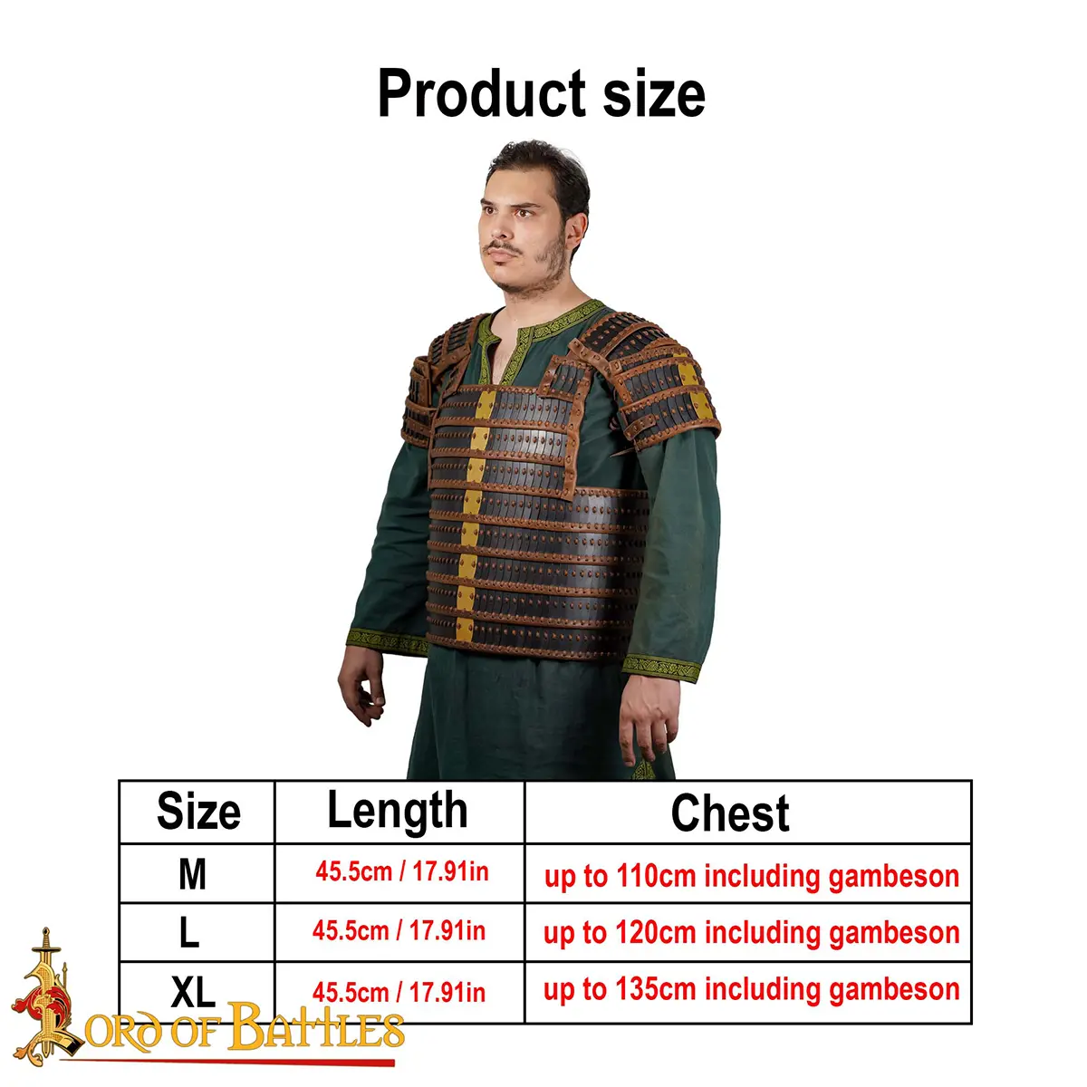 Blackened Lamellar Cuirass 20 Gauge - Image 3