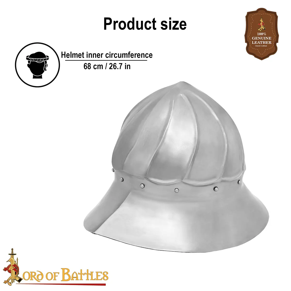 Burgundian Kettle Helmet - 15th Century - Image 3