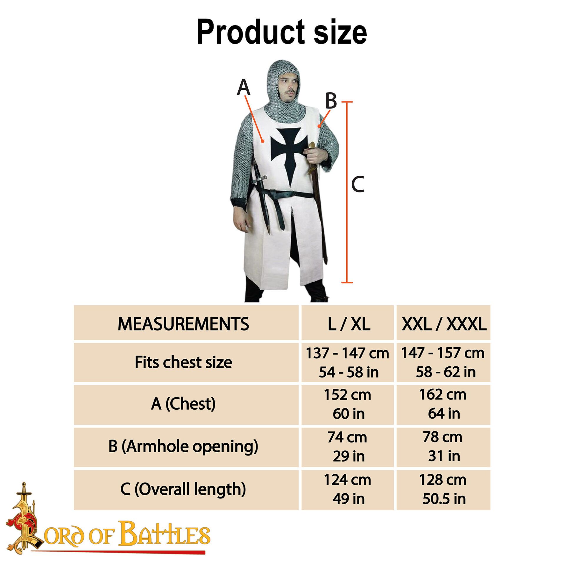 Medieval Teutonic Knight Canvas Cotton Tabard-60288 2 Teutonic Knights Surcoat