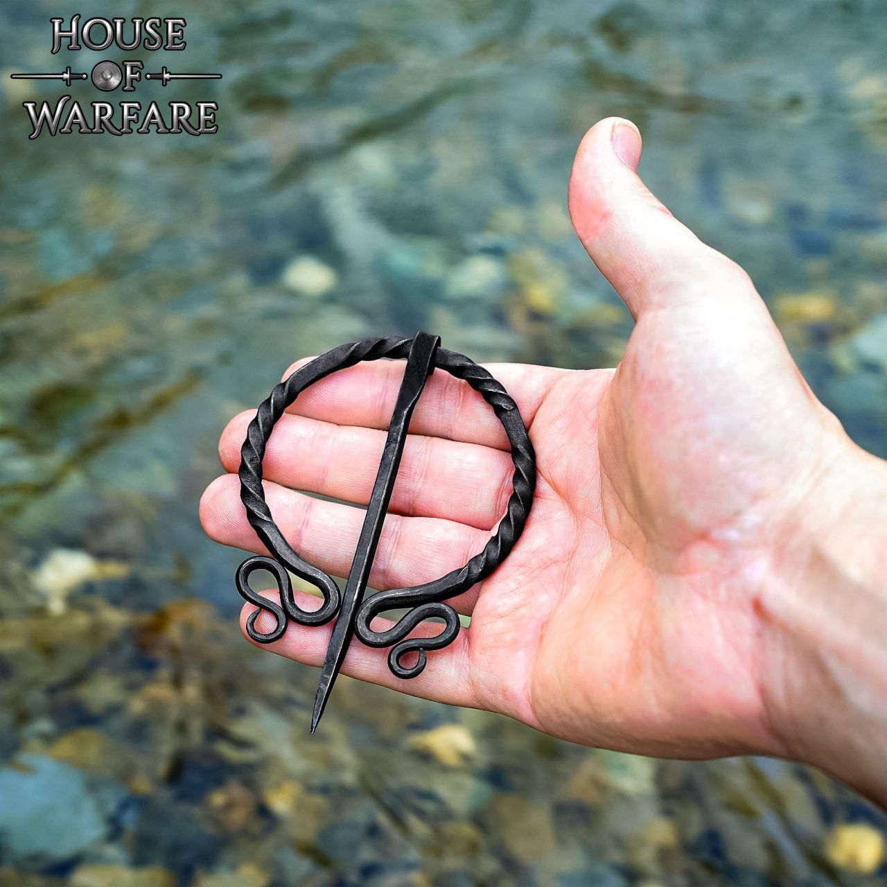 Hand Forged Historical Elfic Archer Fibula / Cloak Pin Hand Forged Historical Elfic Archer Fibula / Cloak Pin