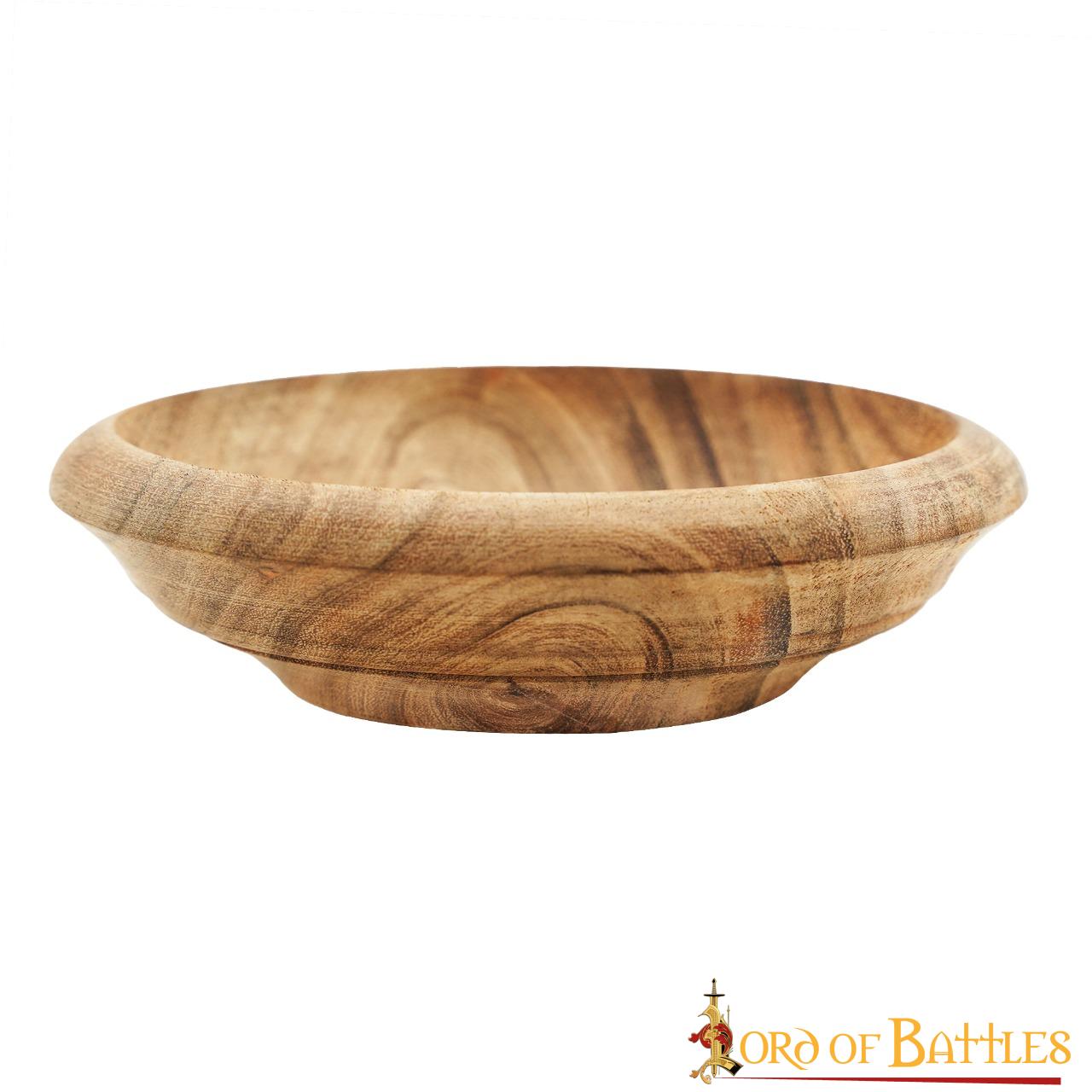 Viking Feast Wooden Wide Bowl Hand Crafted Useful Hardwood Cutlery Viking Feast Wooden Wide Bowl Hand Crafted Useful Hardwood Cutlery