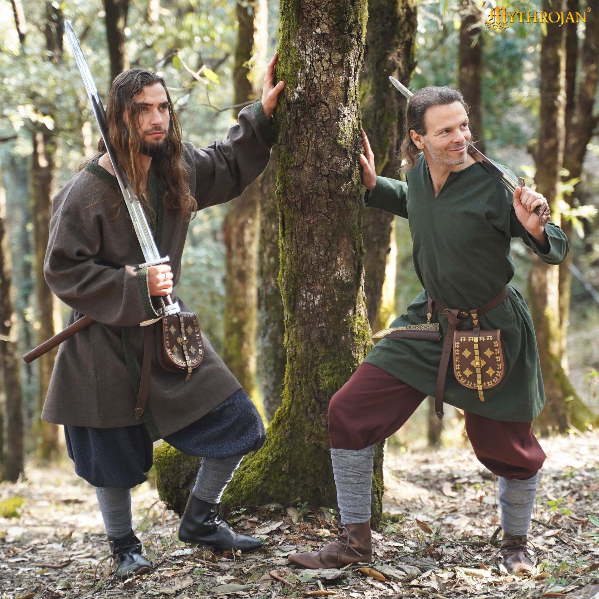 Medieval Green Tunic-301097GN 5 Viking tunic