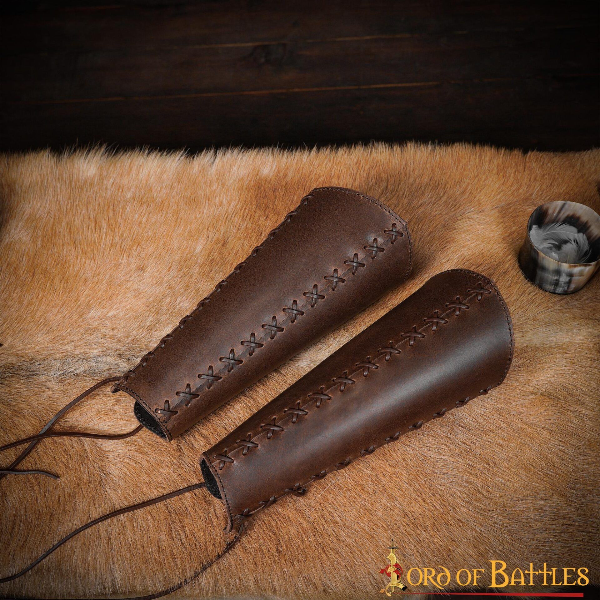 Ranger of the Woods Genuine Leather Greaves for Leg Protection Ranger of the Woods Genuine Leather Greaves for Leg Protection