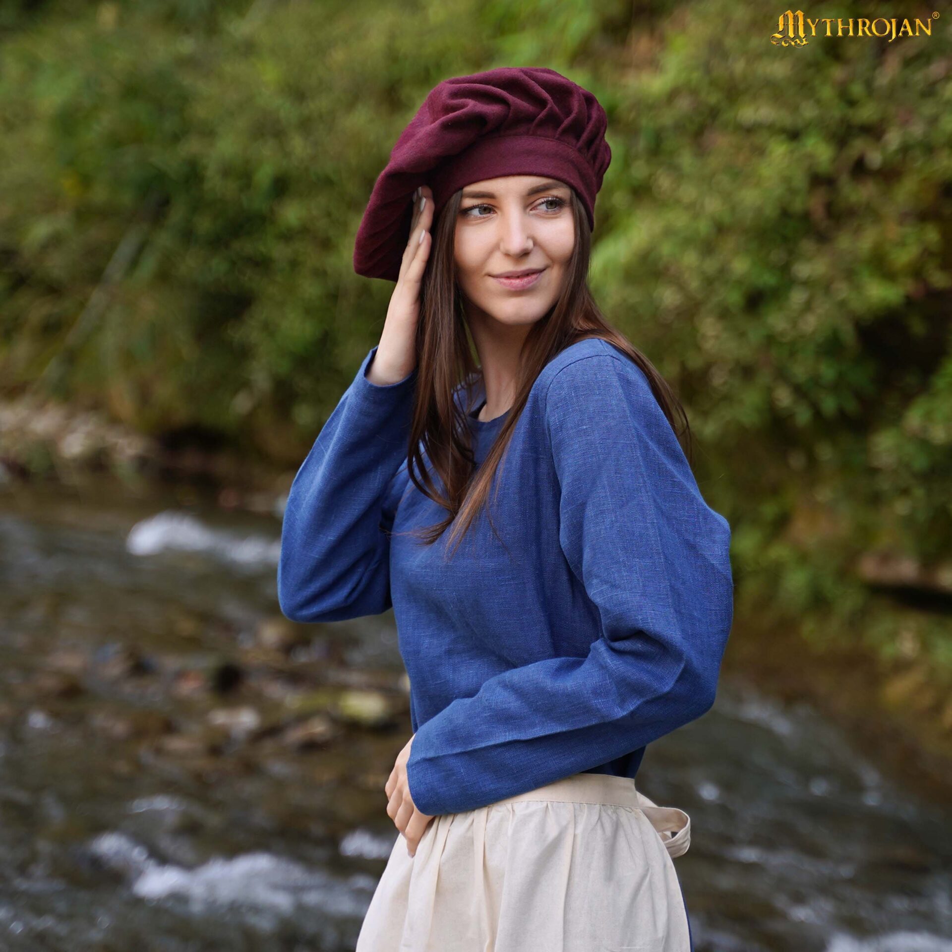 Franz the Marksman Medieval Wool Beret Cap - 301121WR 1 Wool Beret Cap