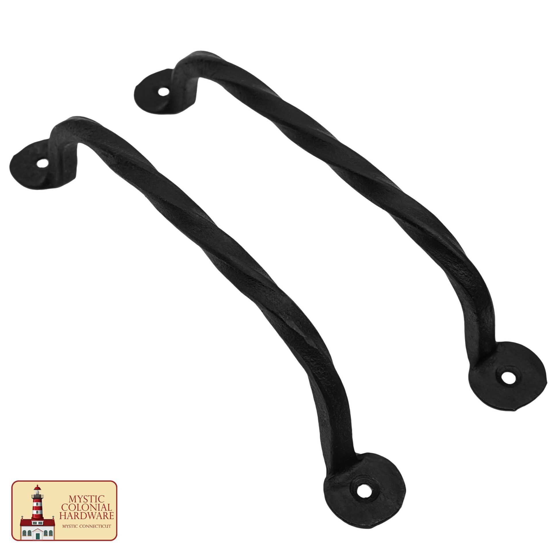 Rustic Twisted Iron Door Pull Handle - 500098OB-2SET 3 Door Pull handle