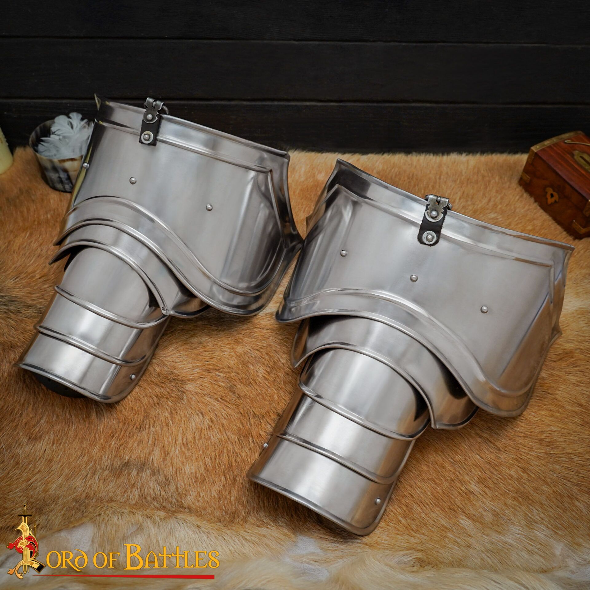 Medieval Pauldrons-9201 Knightly Pauldrons