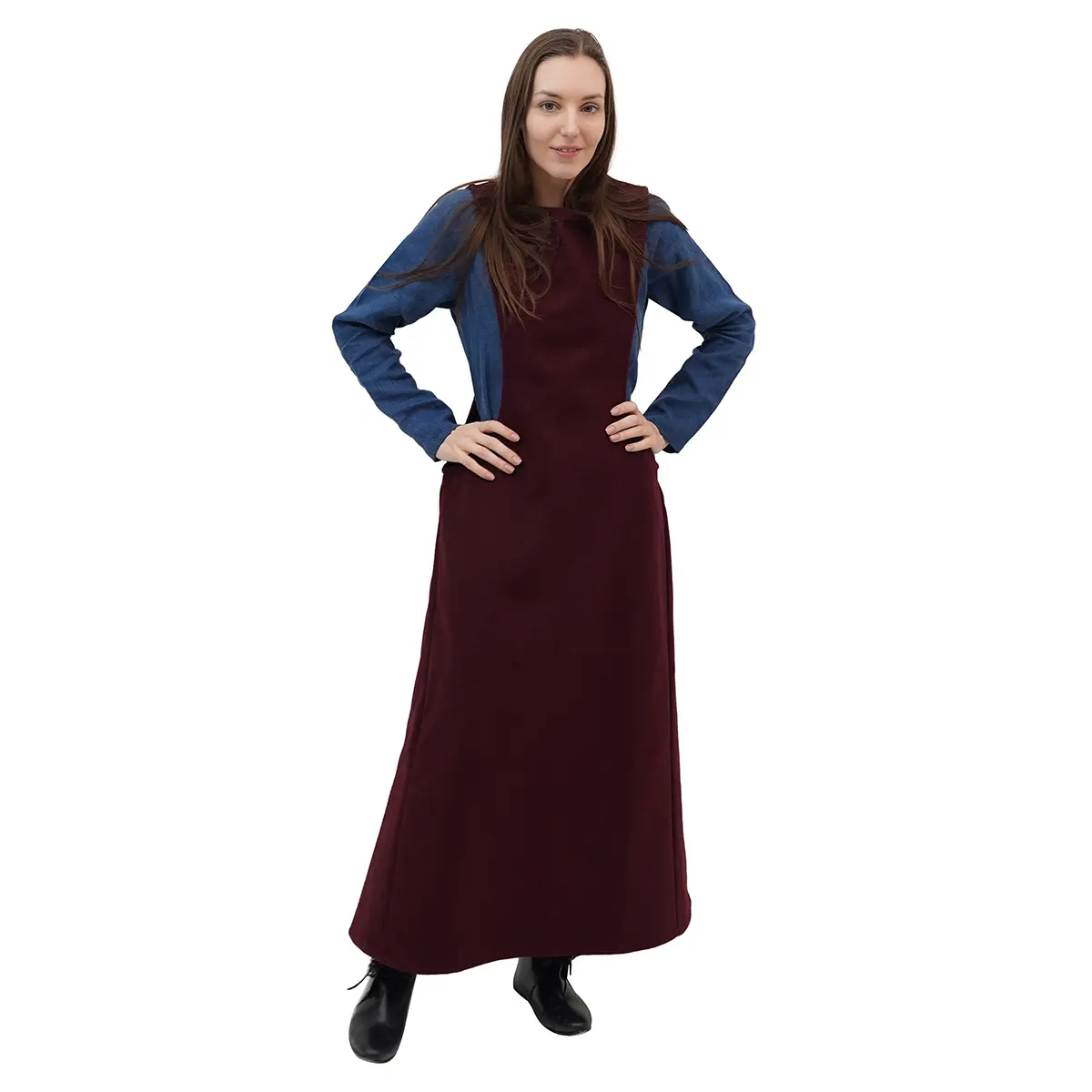 301131WRD-Featured sleeveless surcoat