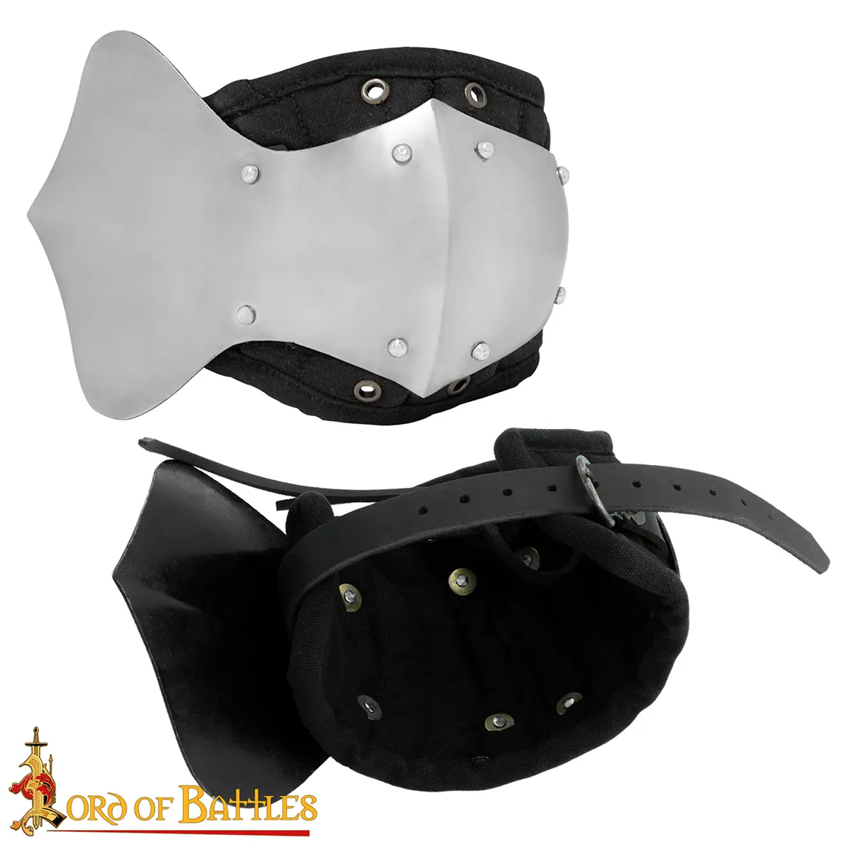 Medieval Knight Steel Couter with Padded Elbow - Image 6