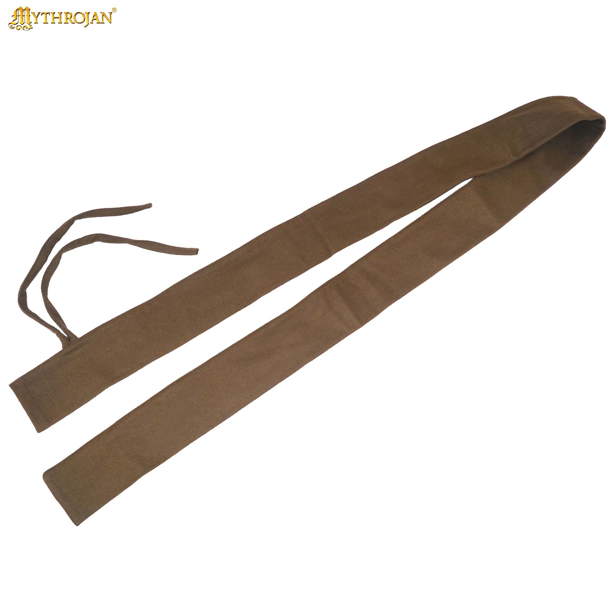 Medieval Long Bow Sleeve Recycled Wool Bow Case for Archery-301124 3.jpg Long Bow Cover