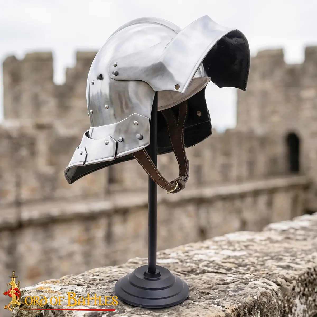 German Sallet Helmet With Visor - Image 2