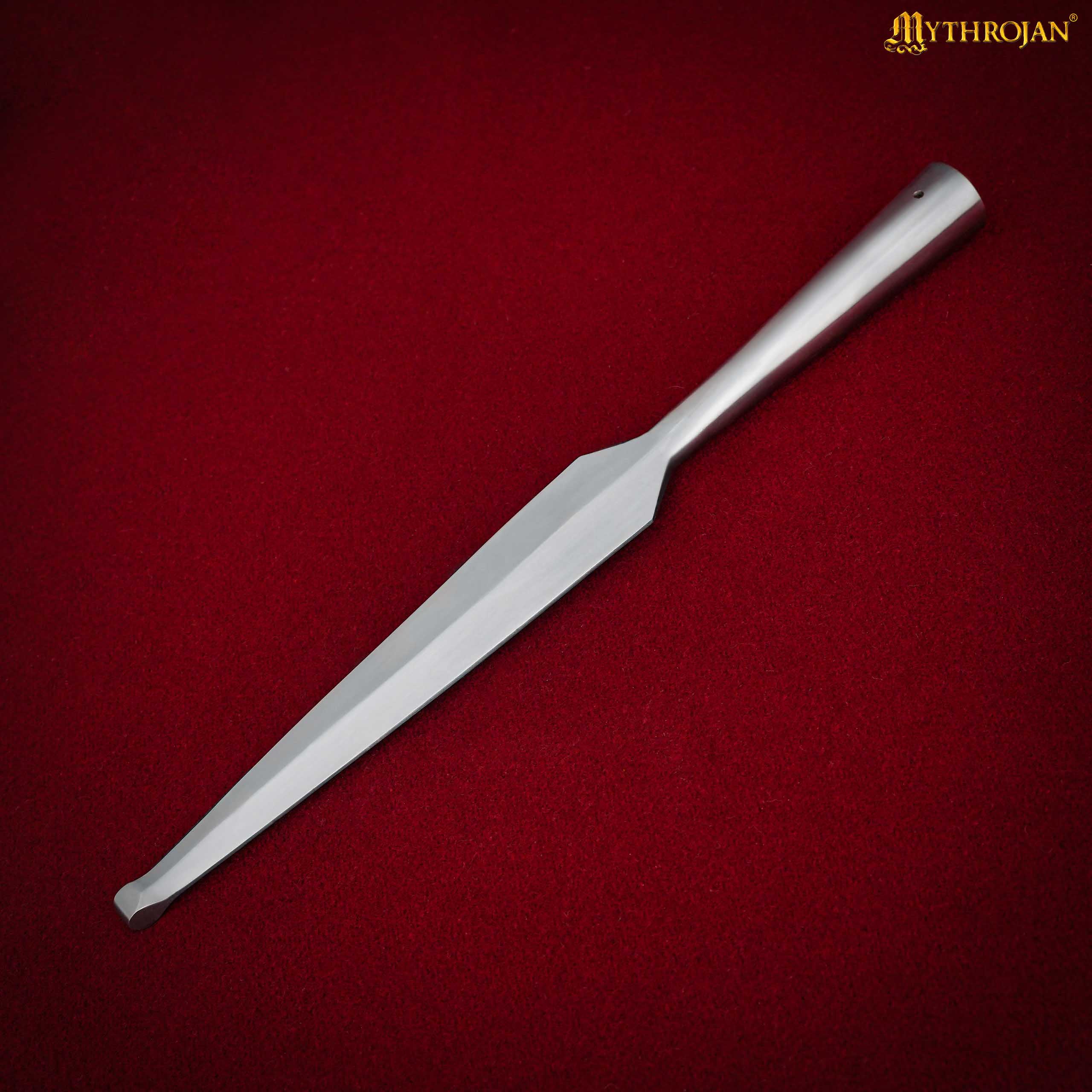 Mythrojan Medieval Spear Head Blunt Reenactment Battle SCA Viking Spearpoint Mythrojan Medieval Spear Head Blunt Reenactment Battle SCA Viking Spearpoint