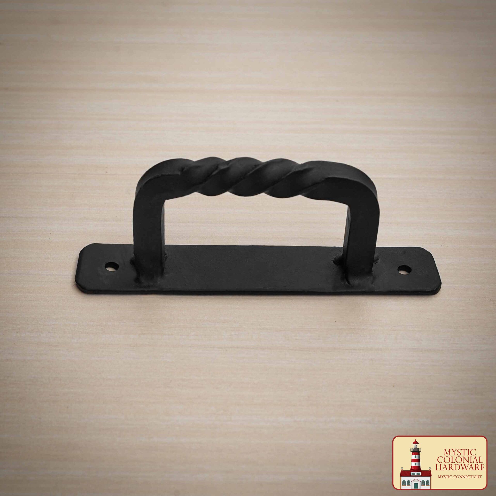 Colonial Era Wrought Iron Handle-500265OB 1 Medieval Style Castle Door Handle: Solid Hand Forged Iron