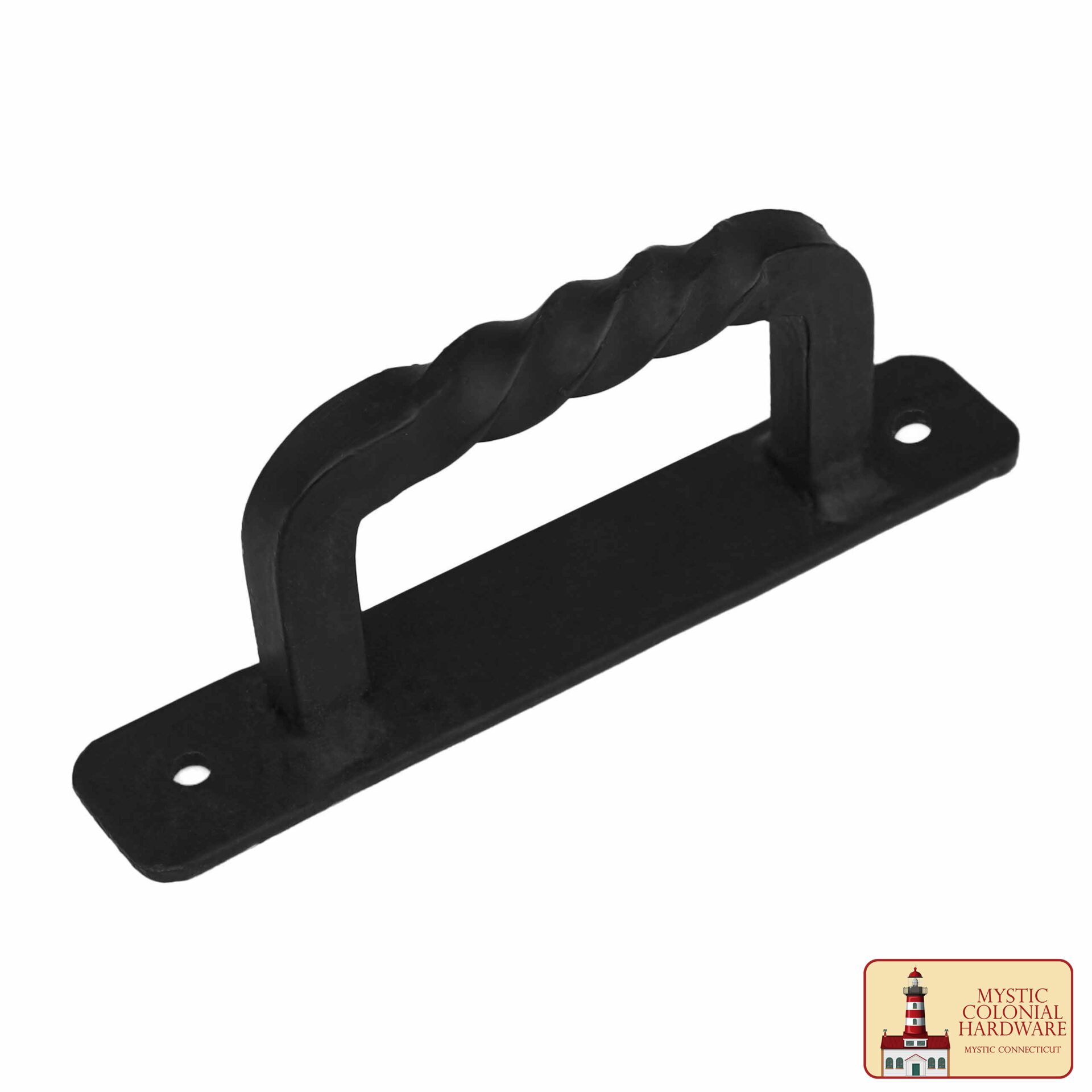 Colonial Era Wrought Iron Handle-500265OB 4 Medieval Style Castle Door Handle: Solid Hand Forged Iron