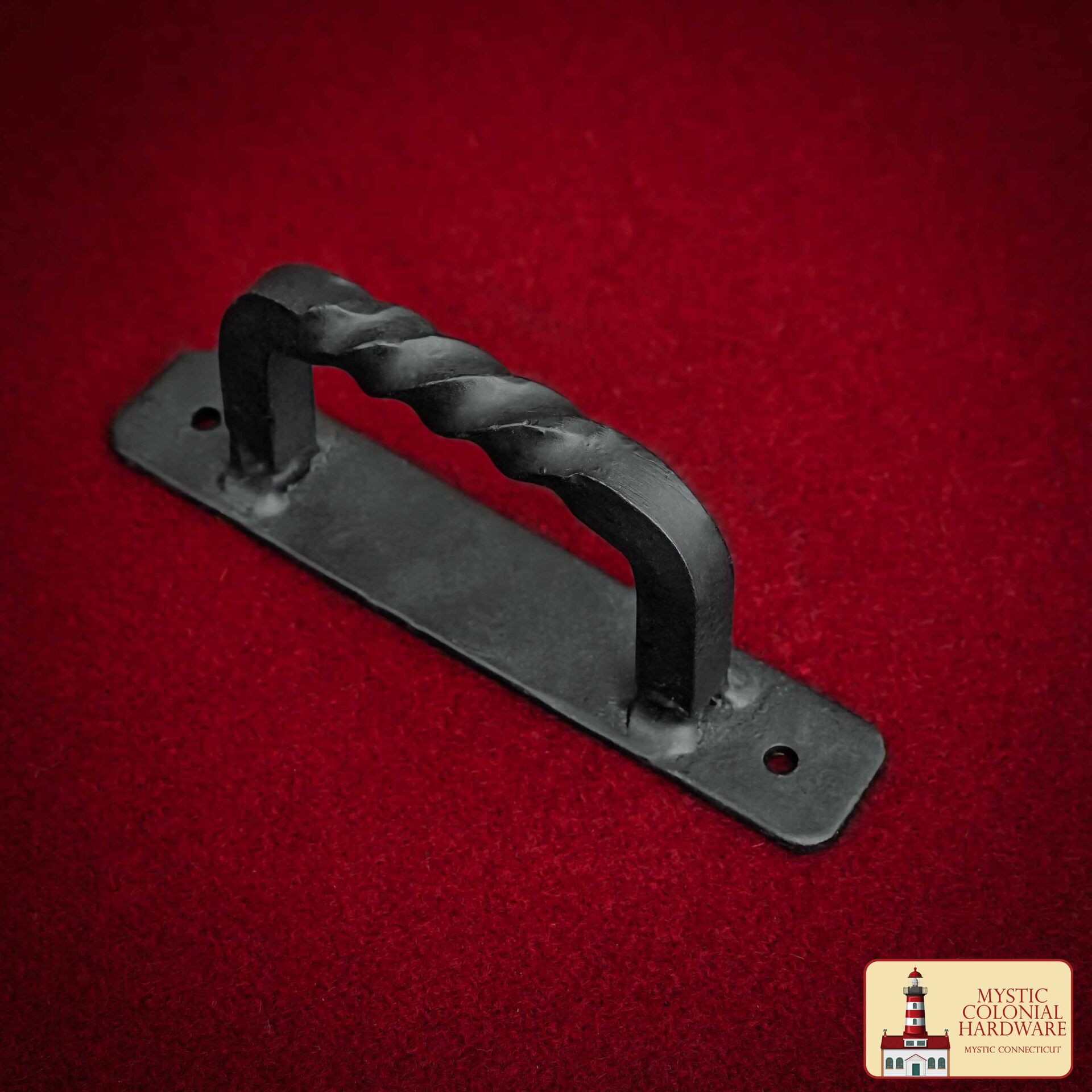 Colonial Era Wrought Iron Handle-500265OB Medieval Style Castle Door Handle: Solid Hand Forged Iron