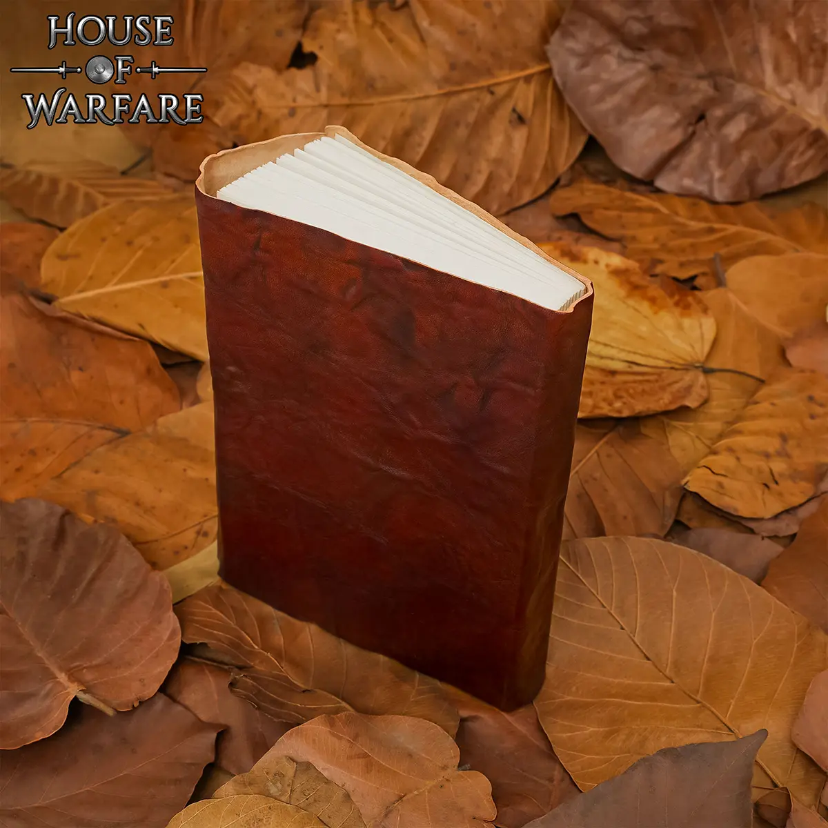 Medieval Rustic Leather Journal – 7” x 5” Handcrafted Diary with Wrap Closure - Image 6