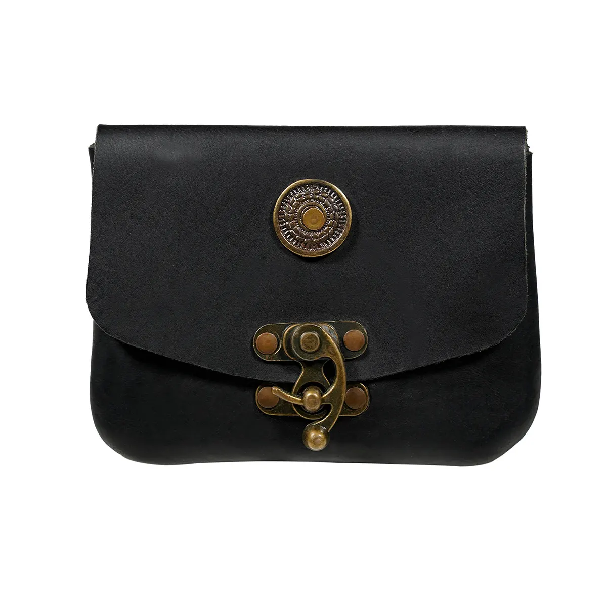 25824BK-Featured Quester Leather Belt Pouch