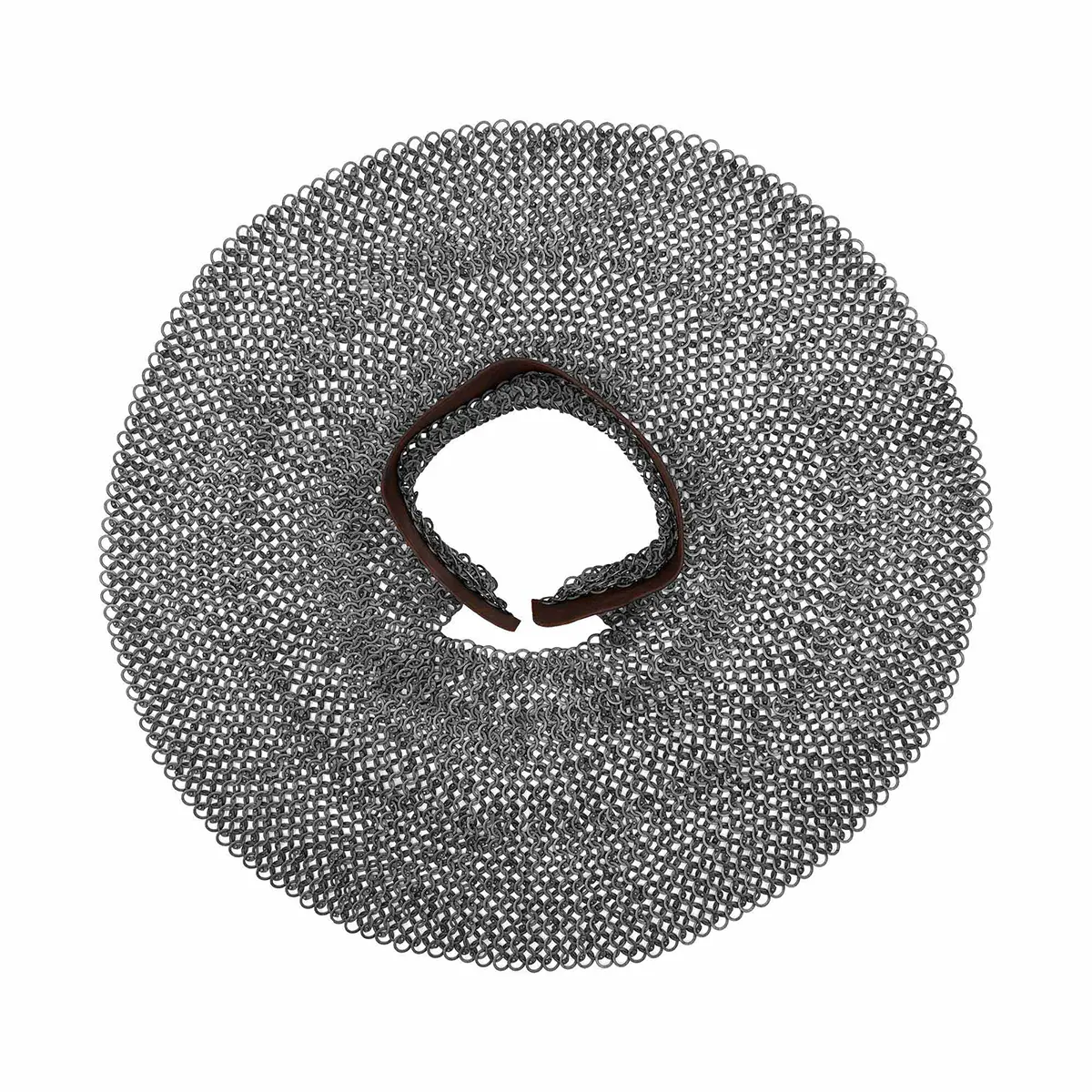 Medieval Chainmail Aventail Dome Riveted Flat Ring and Alternating 9 mm - Image 7