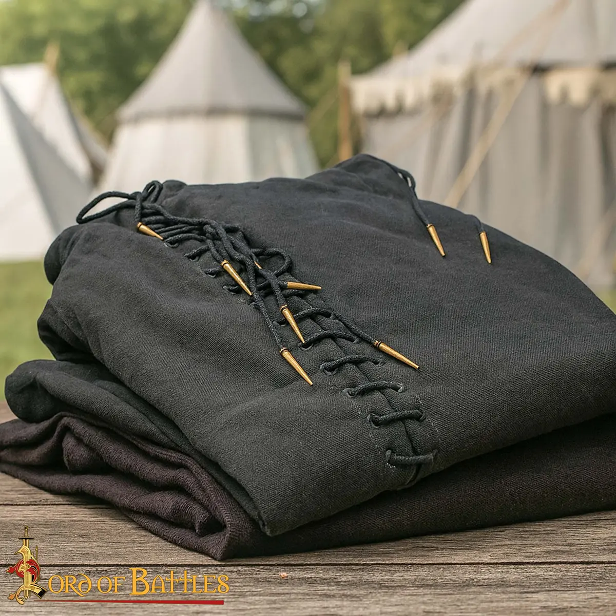 Medieval Brass Aiglets Set Castle-Top Design - 10 pcs - Image 7