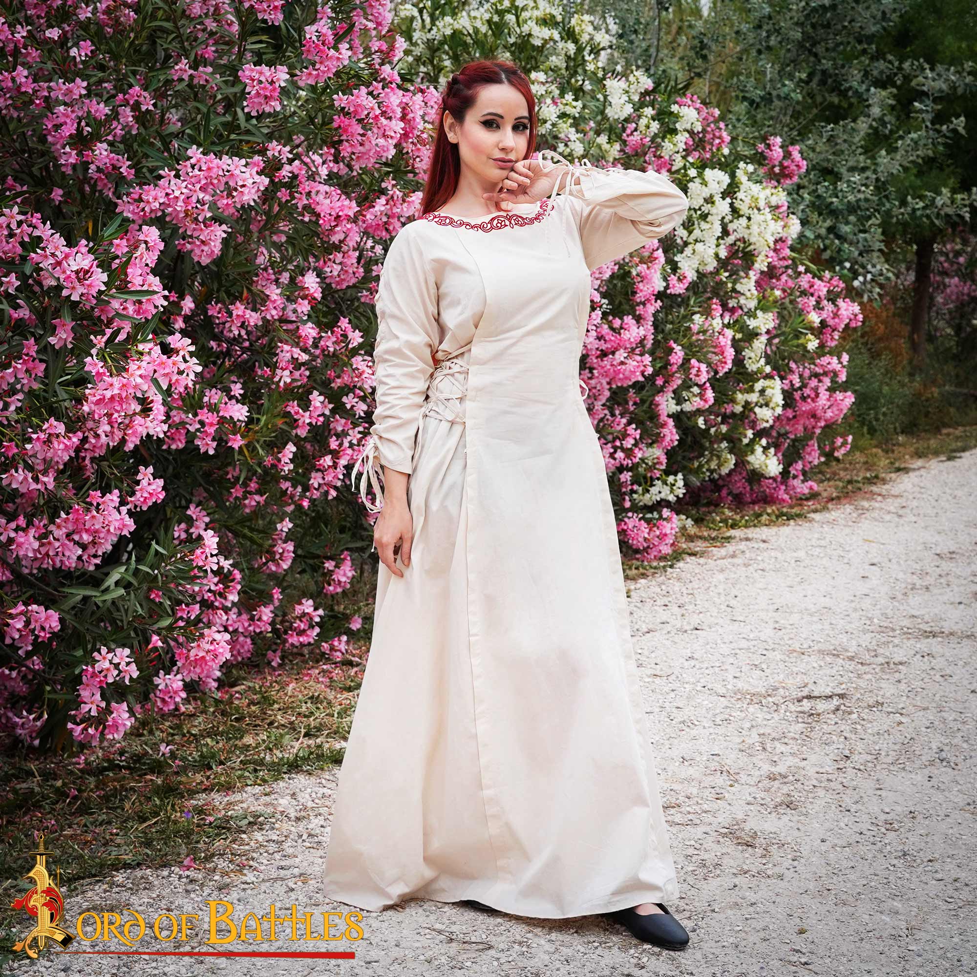 Renaissance Dresses-25961E 1 medieval cotton dress