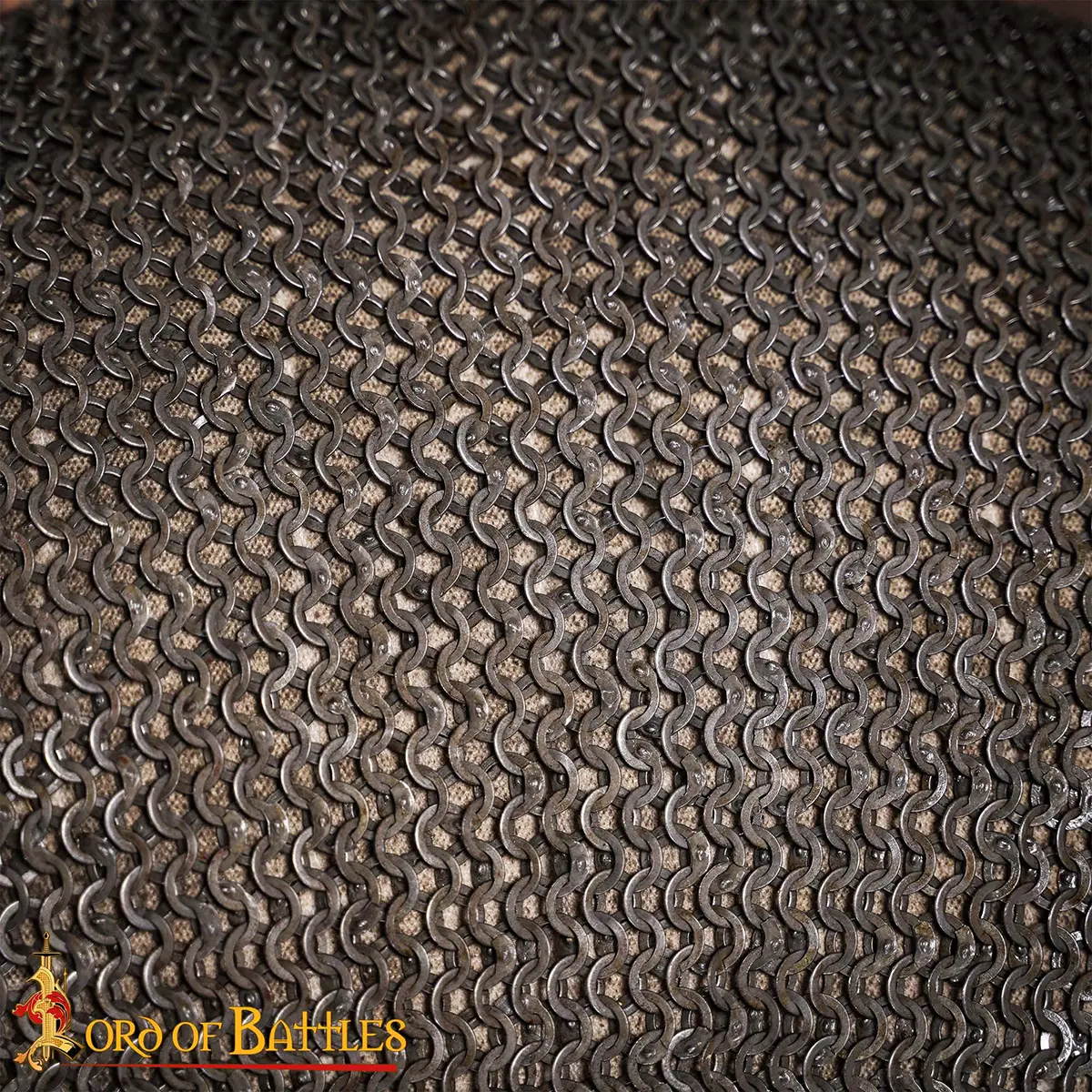 Half Sleeves Chainmail Haubergeon 9 mm Flat Ring Wedge Riveted Alternating - Image 5
