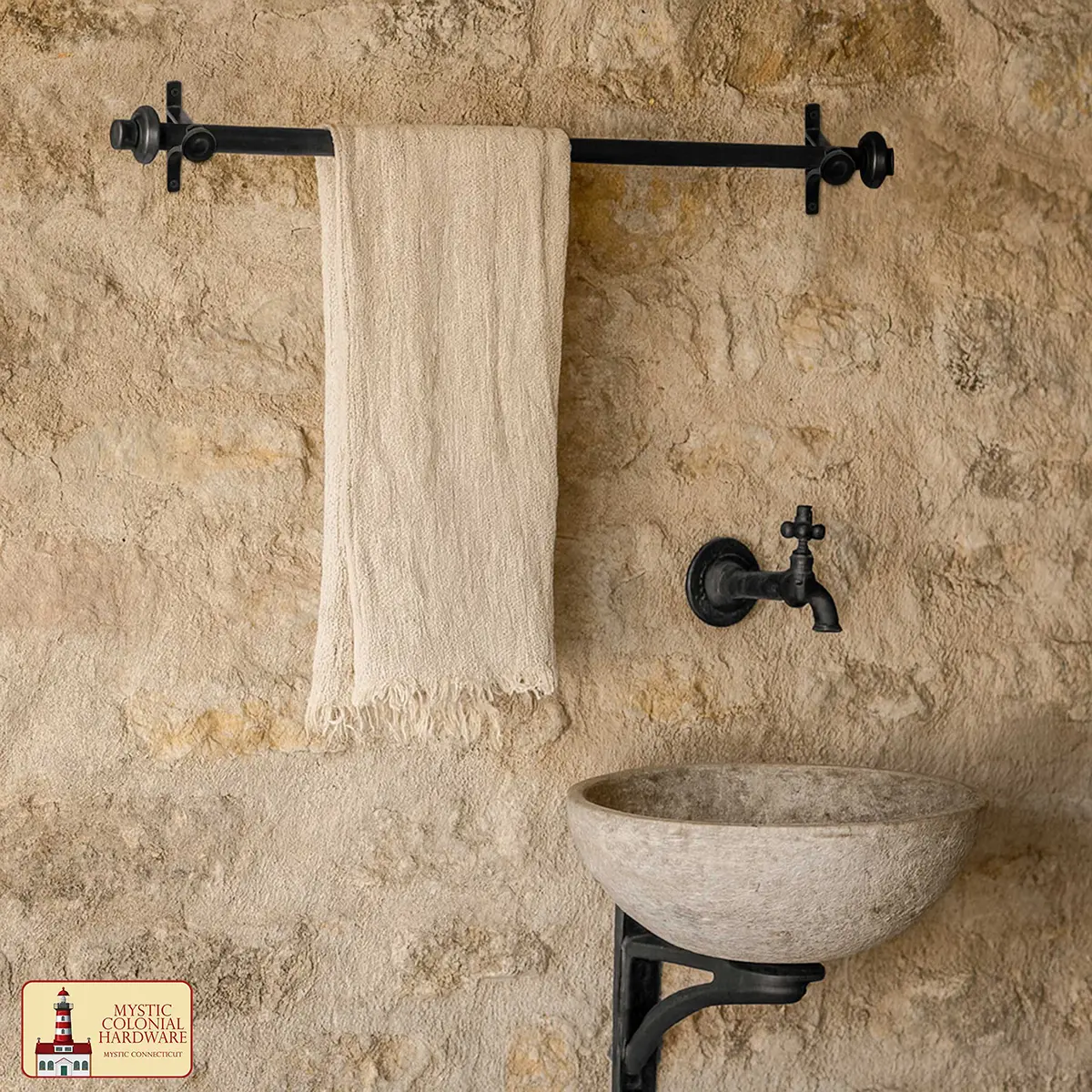 Heavy Duty Gothic Adjustable Curtain Rod Brackets – Black Vertical Wall Mount Drapery Rod Holders for Blinds and Windows - Image 10