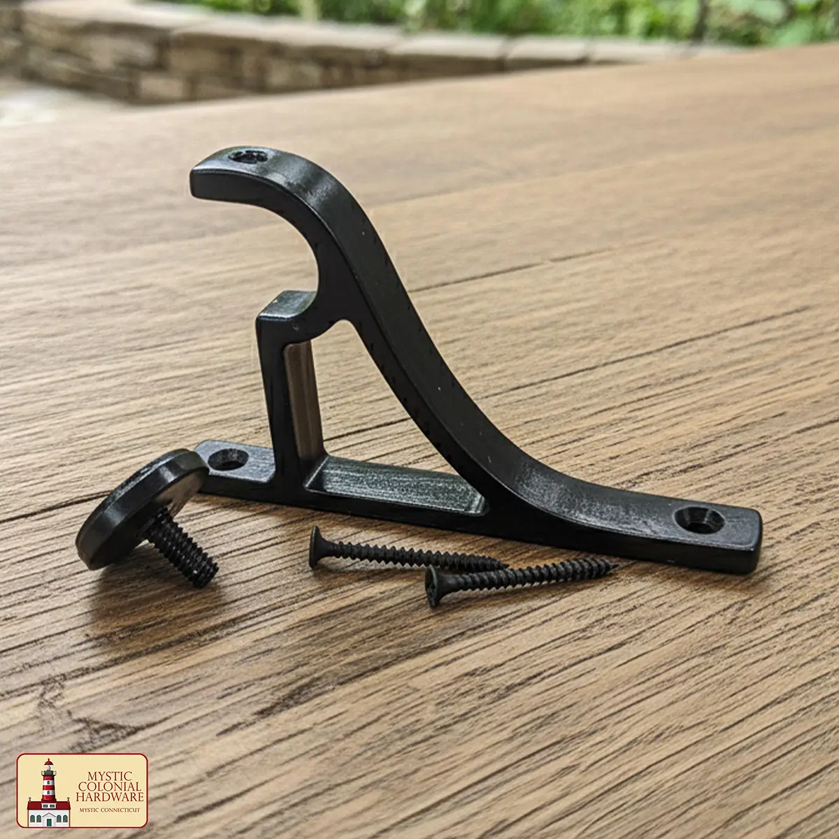 Heavy Duty Gothic Adjustable Curtain Rod Brackets – Black Vertical Wall Mount Drapery Rod Holders for Blinds and Windows - Image 7