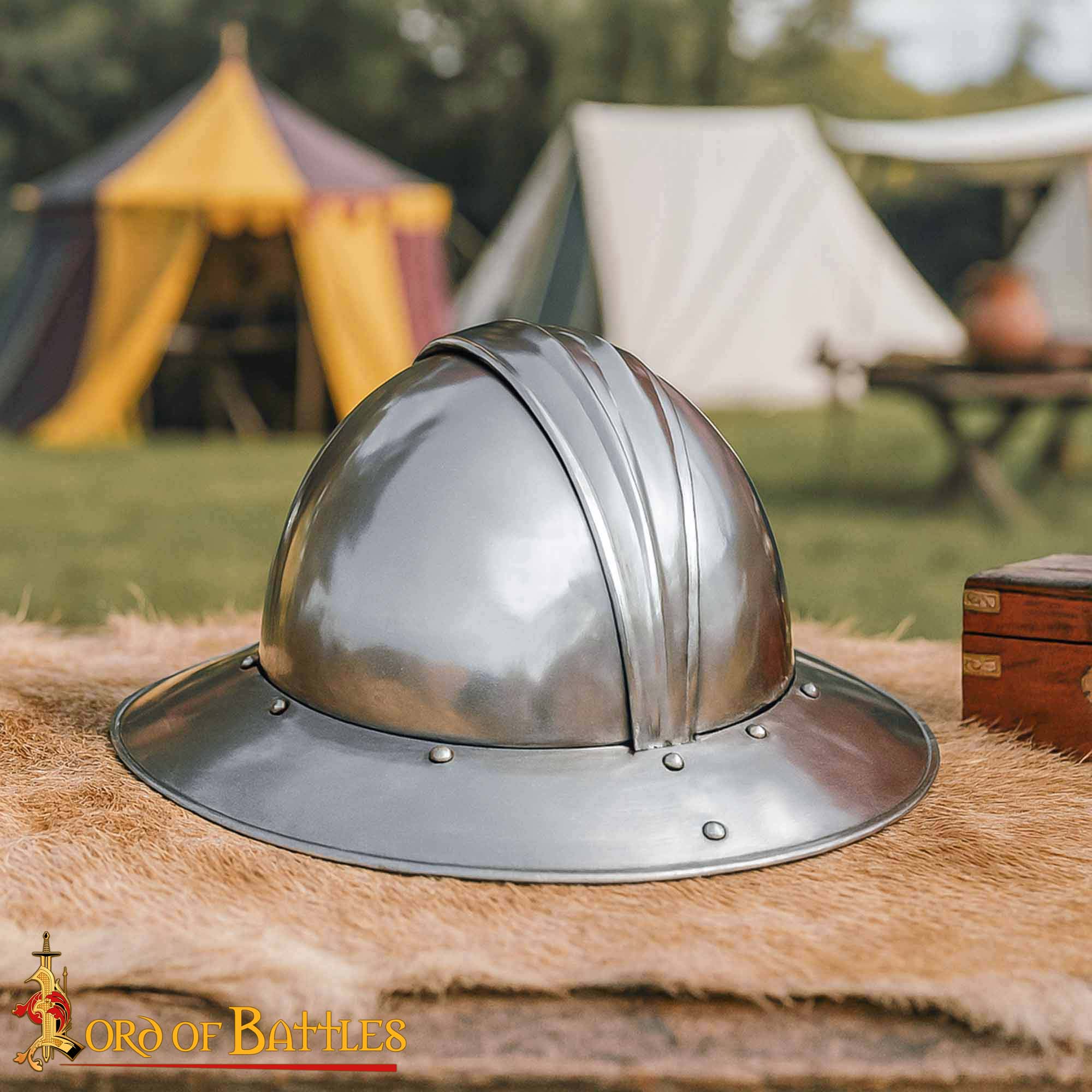 Medieval Steel Infantry Kettle Hat War Hat With Leather Liner-25165 kettle hat helmet