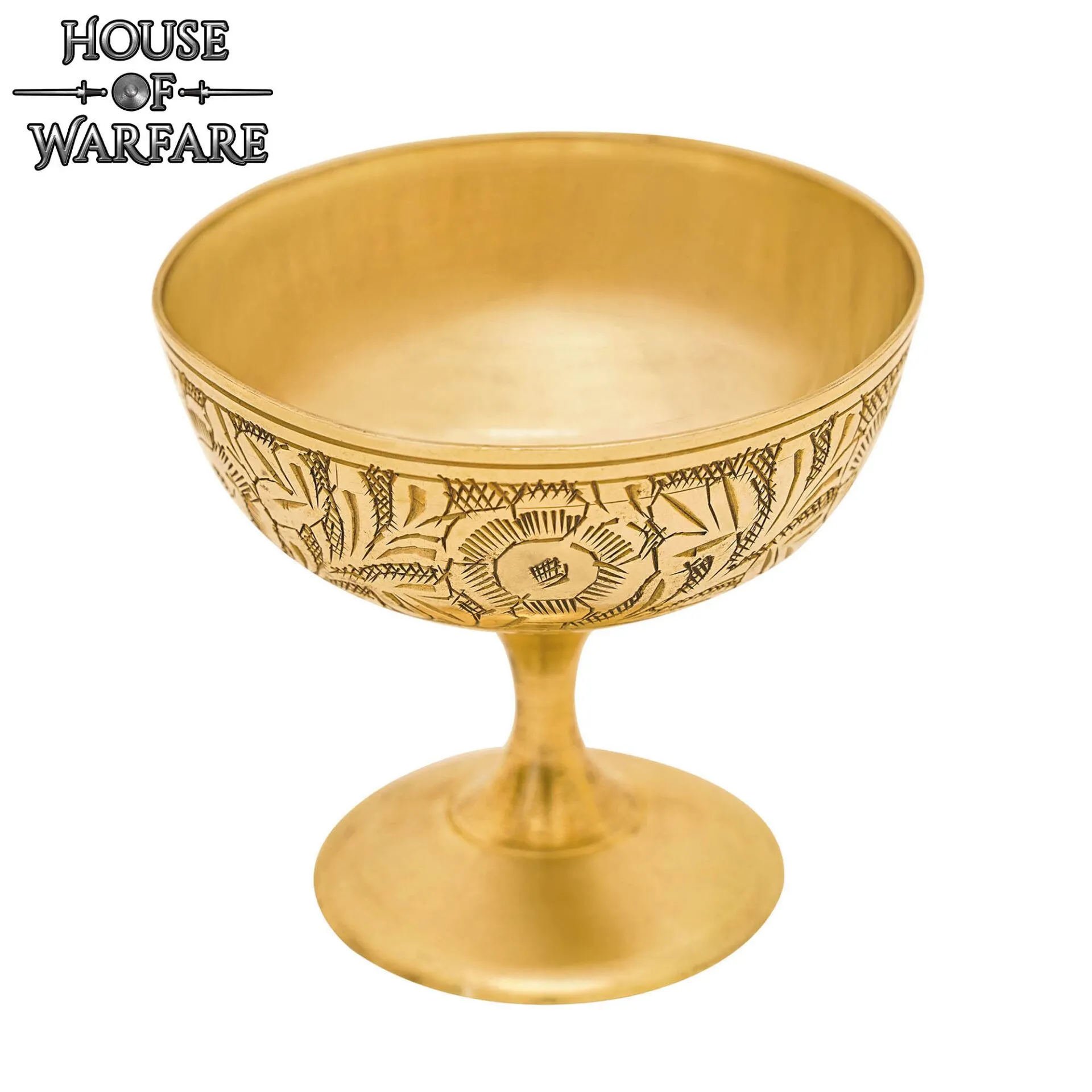 Medieval Goblet Vintage Brass Chalice Handcrafted Embossed Cup for Feasts & Home Décor-701388 3 Medieval Goblet