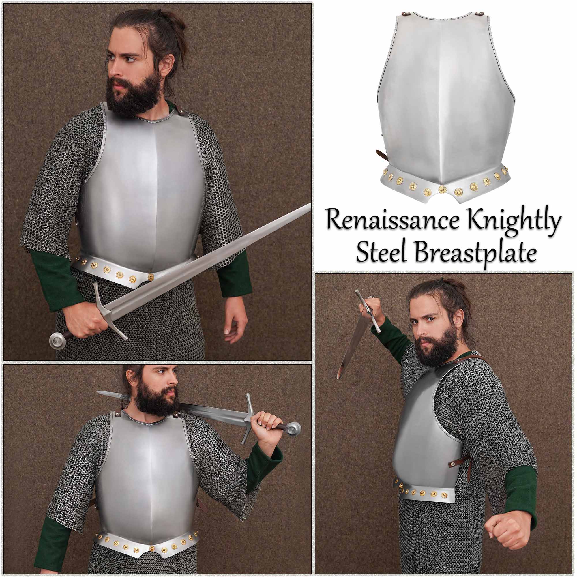 16th Century Renaissance Steel Cuirass Breastplate-700262 6 Steel Breastplate