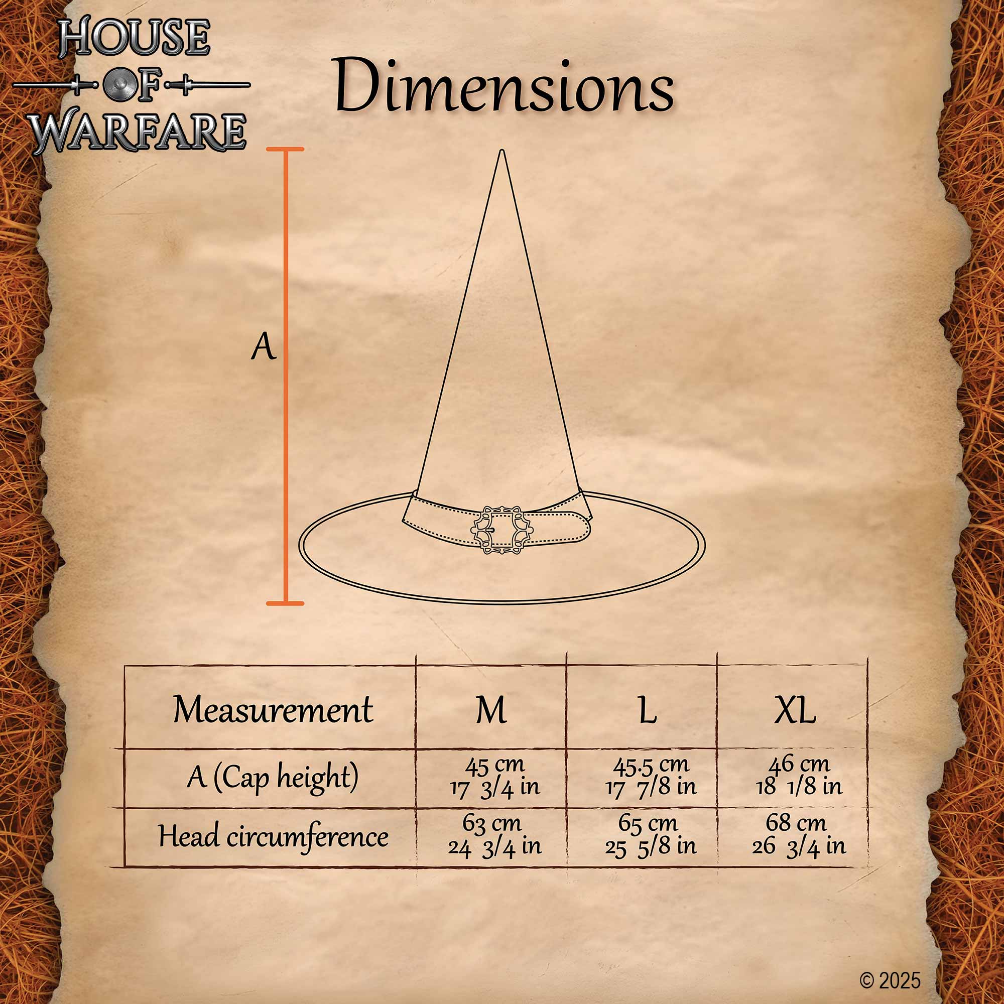 Medieval Leather Wizard Hat Handmade Fantasy Sorcerer & Witch Hat-701782BK 2 Wizard Hat