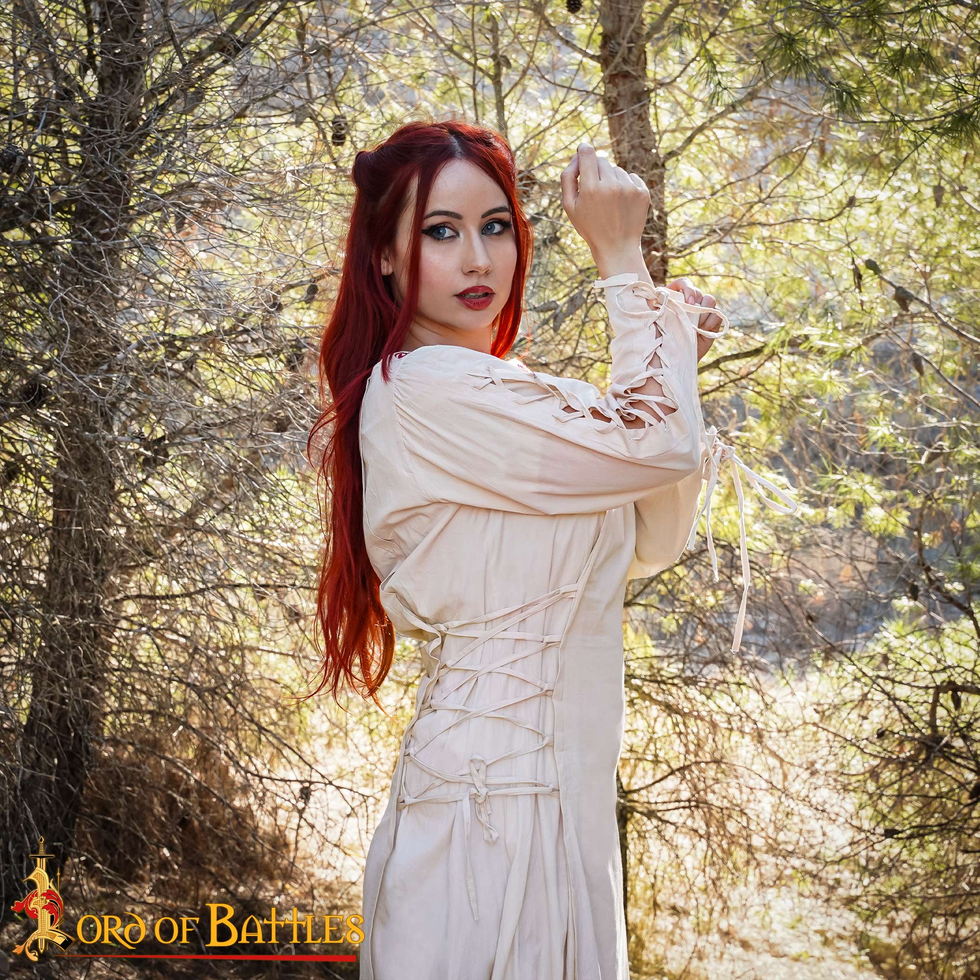 Renaissance Dresses-25961E 6 medieval cotton dress